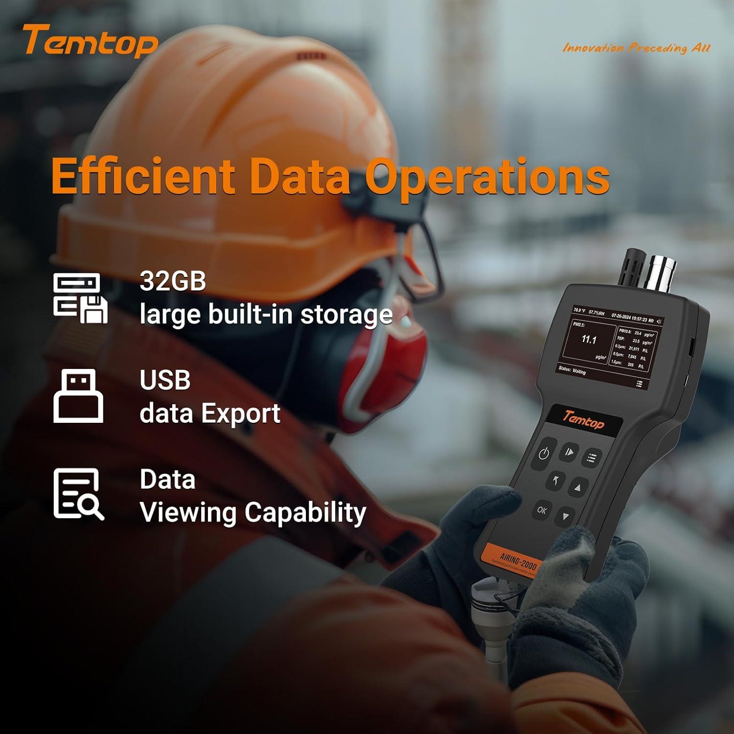 Contador de Partículas Temtop Airing-2000 Monitor de Calidad del Aire