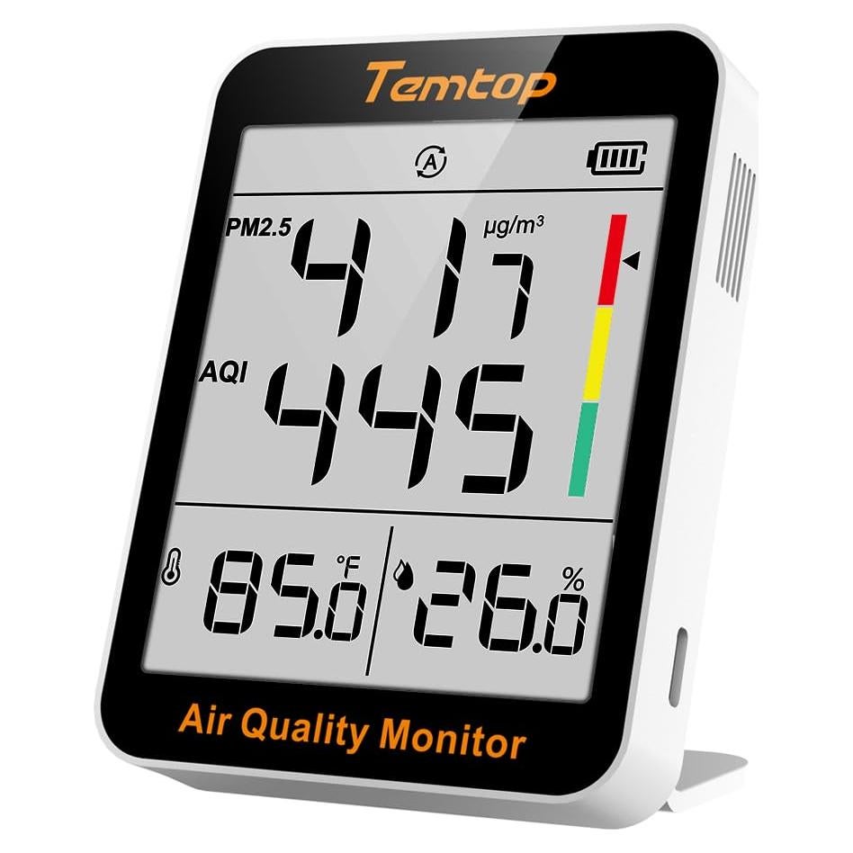 Monitor de Calidad del Aire Temtop S1 - PM2.5, Temperatura y Humedad
