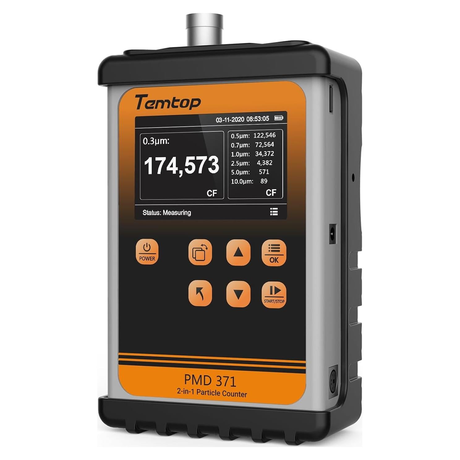 Contador de Partículas Temtop PMD371 Profesional 4" 8GB