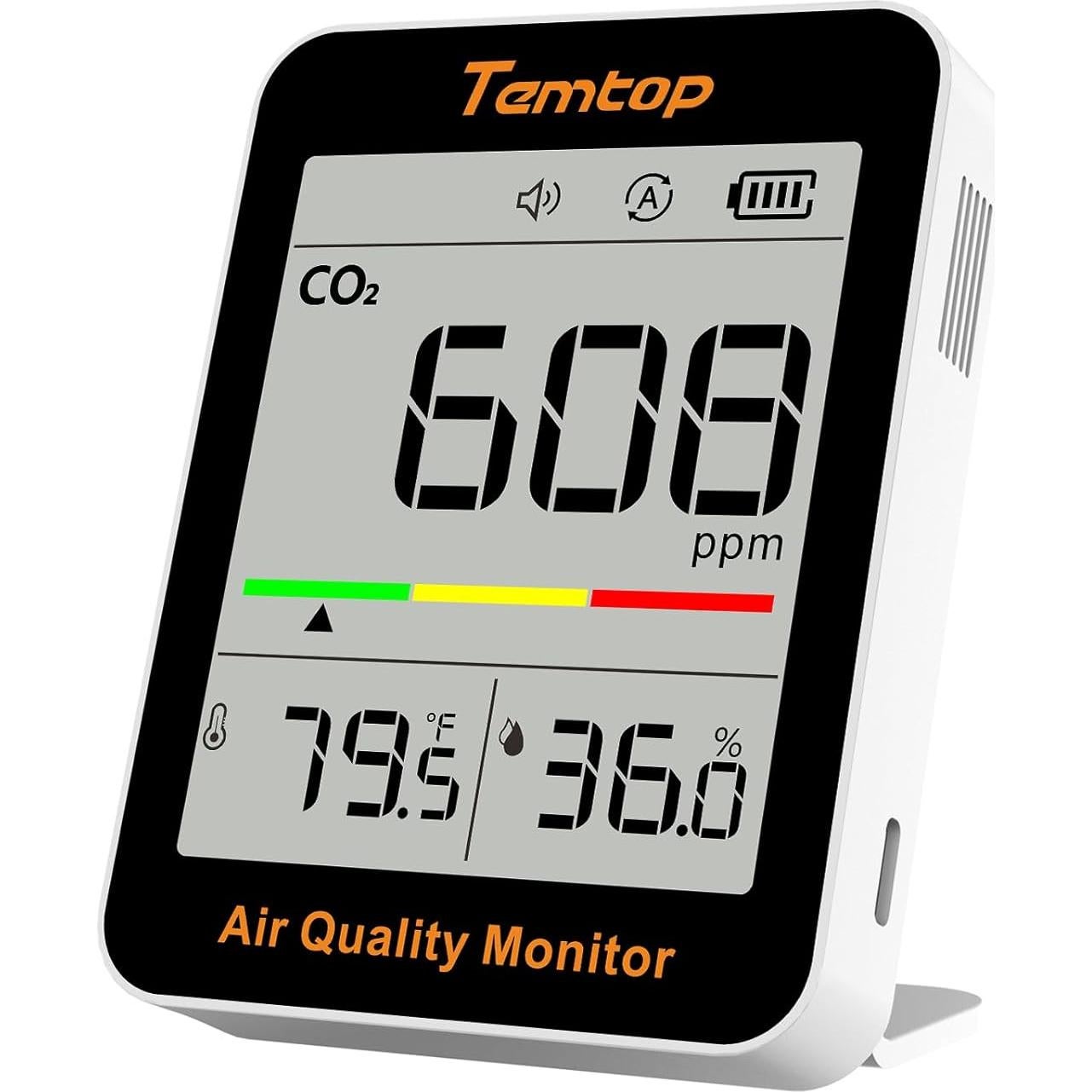Paquete de Monitores de Calidad del Aire Temtop P600 y C1