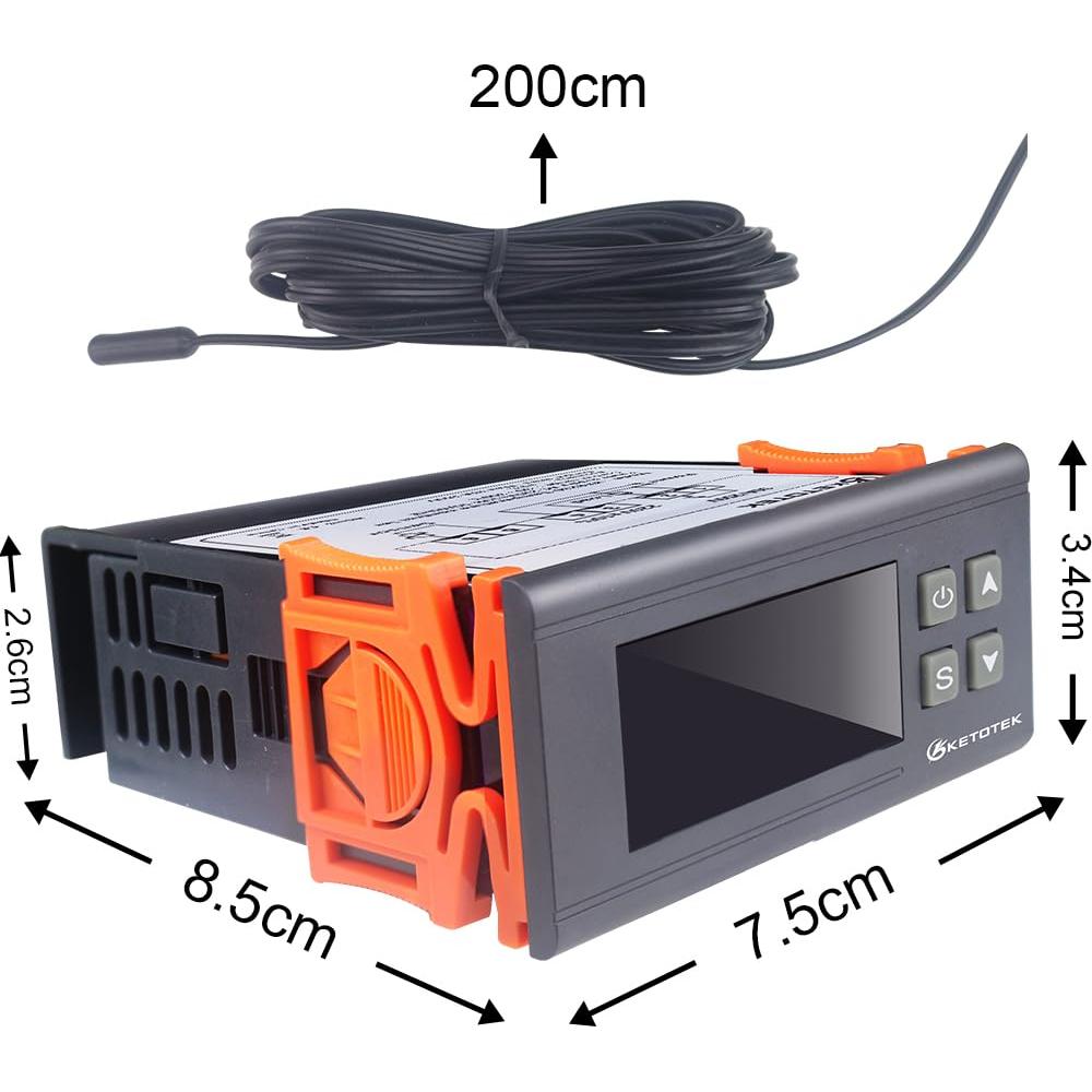 Controlador de Temperatura Digital KETOTEK KT1000 10A 110V