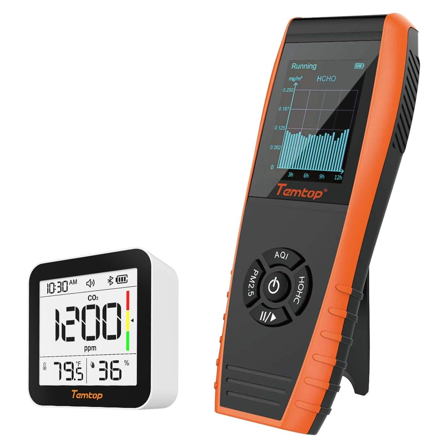 Kit de Monitoreo de Calidad del Aire Temtop LKC-1000S y M10+