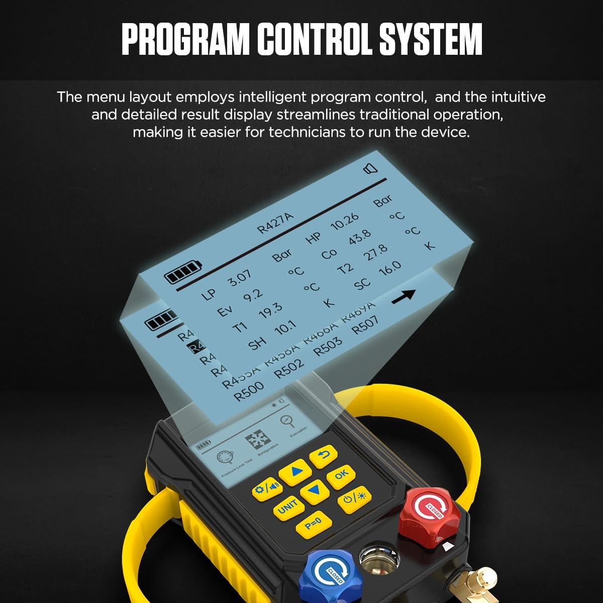 Manómetro Digital AUTOOL LM160 para Refrigerantes HVAC