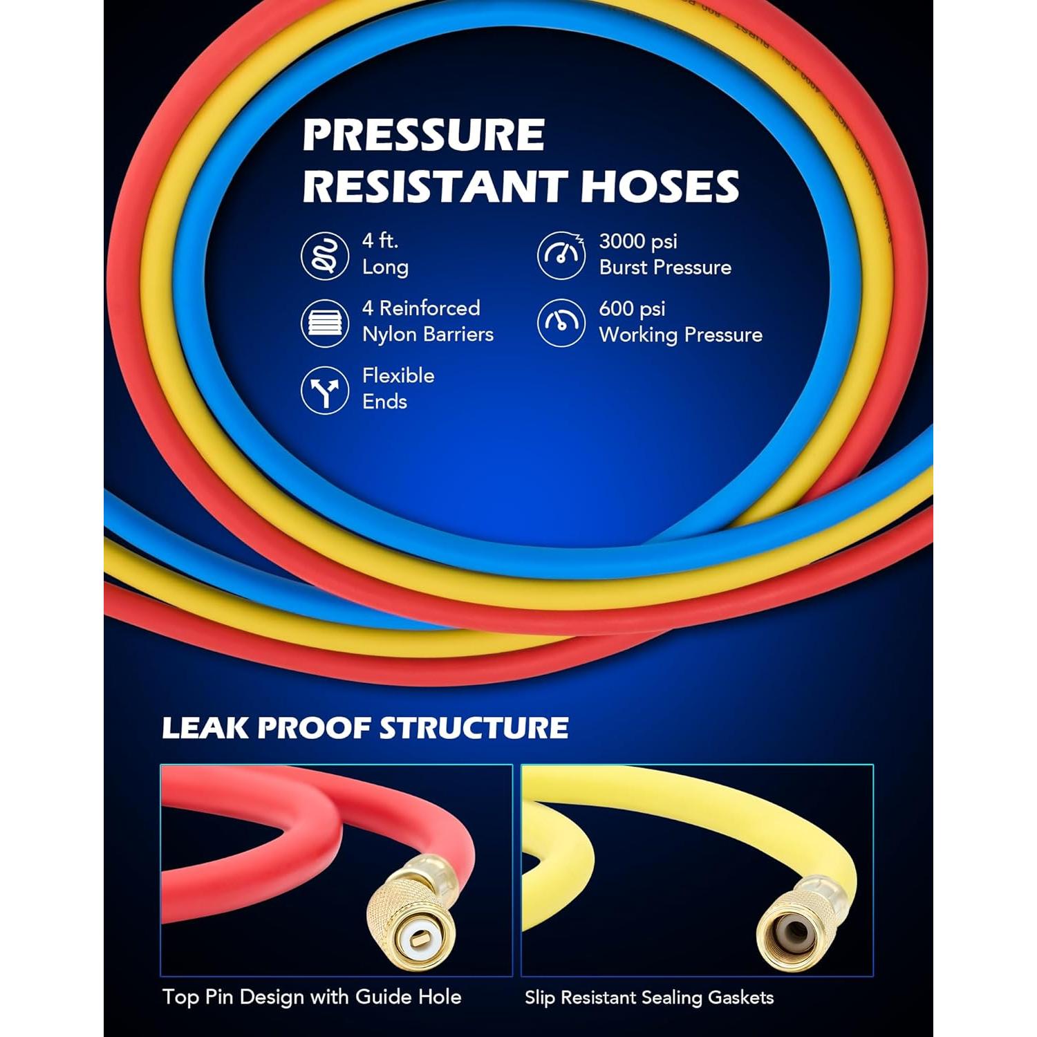 Kit de Bomba de Vacío Orion Motor Tech 1/3 hp 4.0 CFM con Manómetro