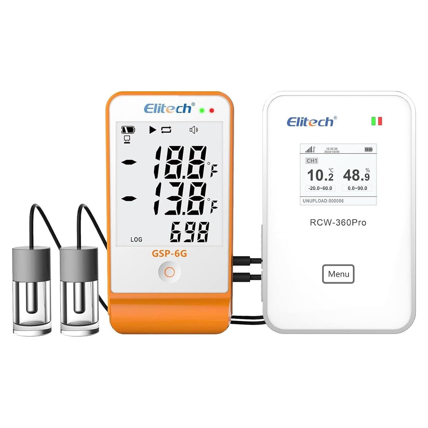 Registrador de Datos Elitech GSP-6G-TDE Inalámbrico para Vacunas