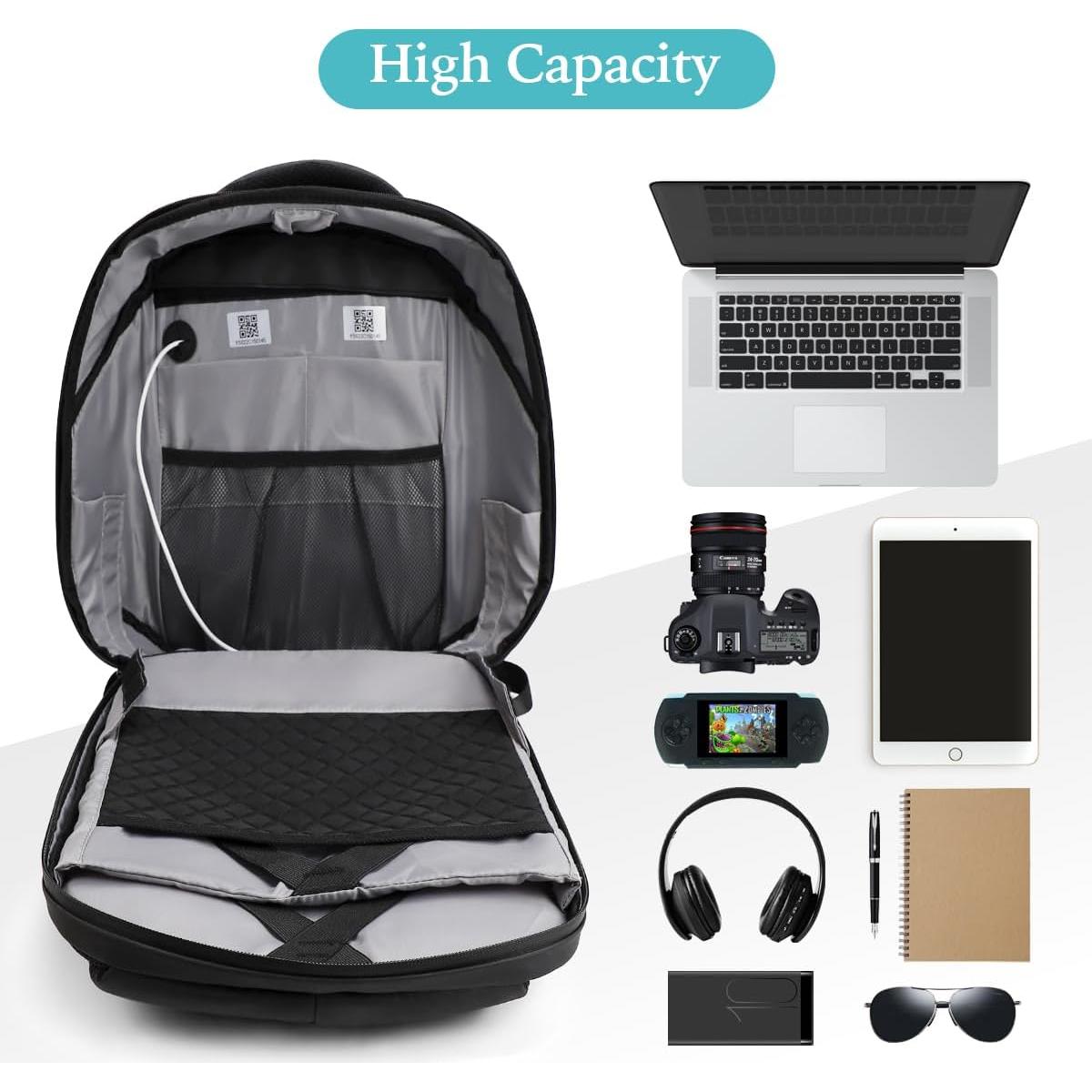 Mochila LED Programable Raoaoqoon 21L Impermeable 15.6"