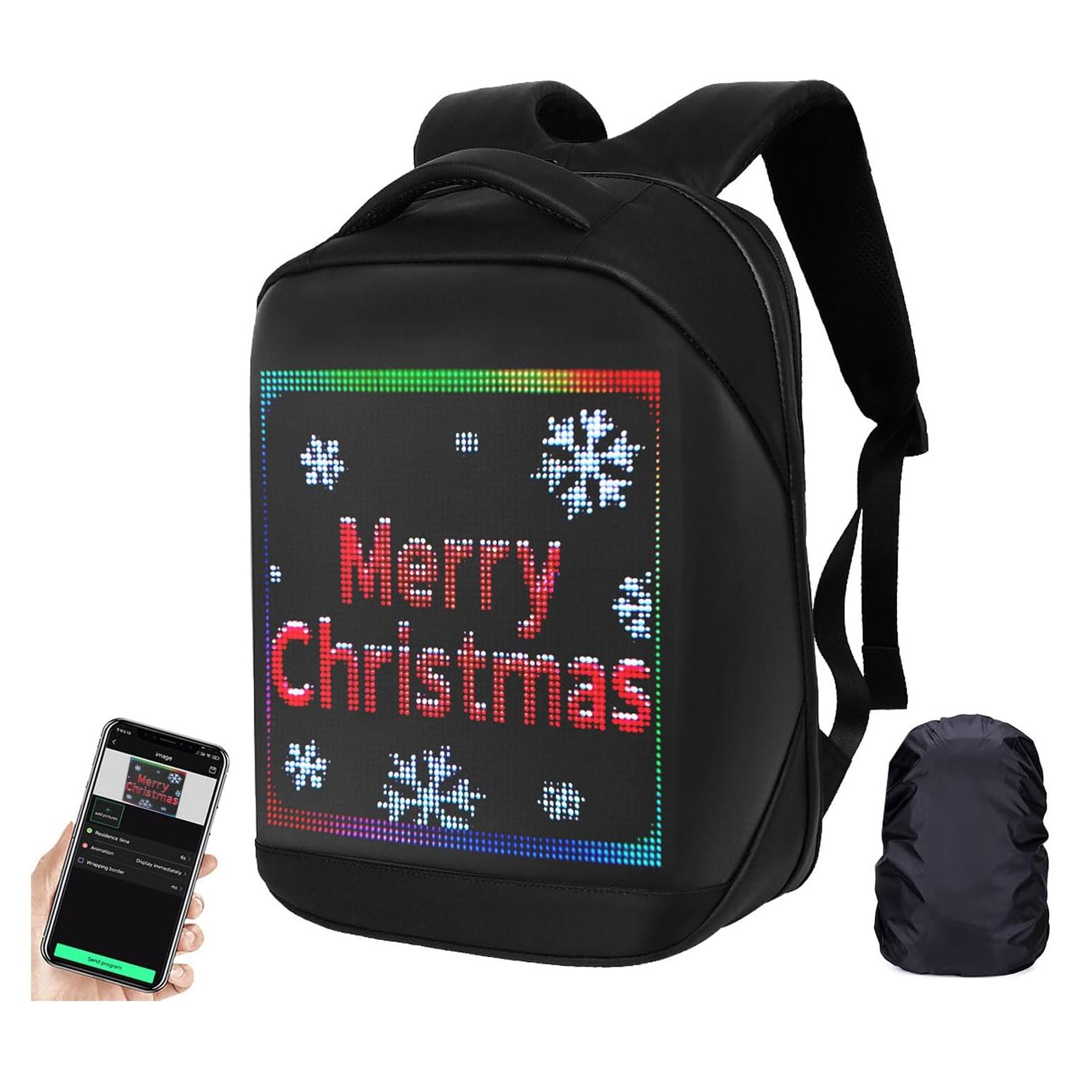 Mochila LED Inteligente Welaso 21L con Funda Impermeable