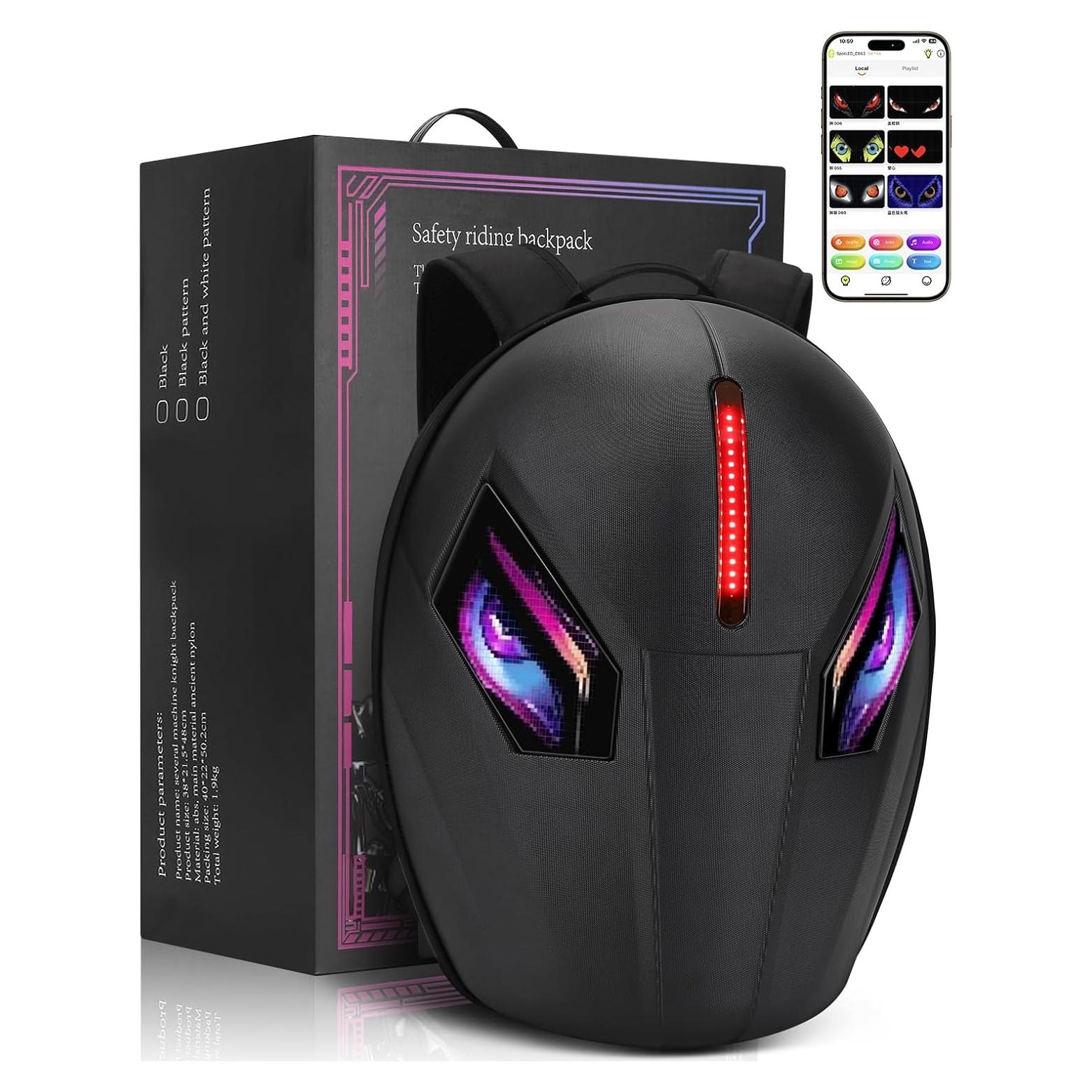 Mochila LED TINGPAI para Motocicleta Impermeable 30L