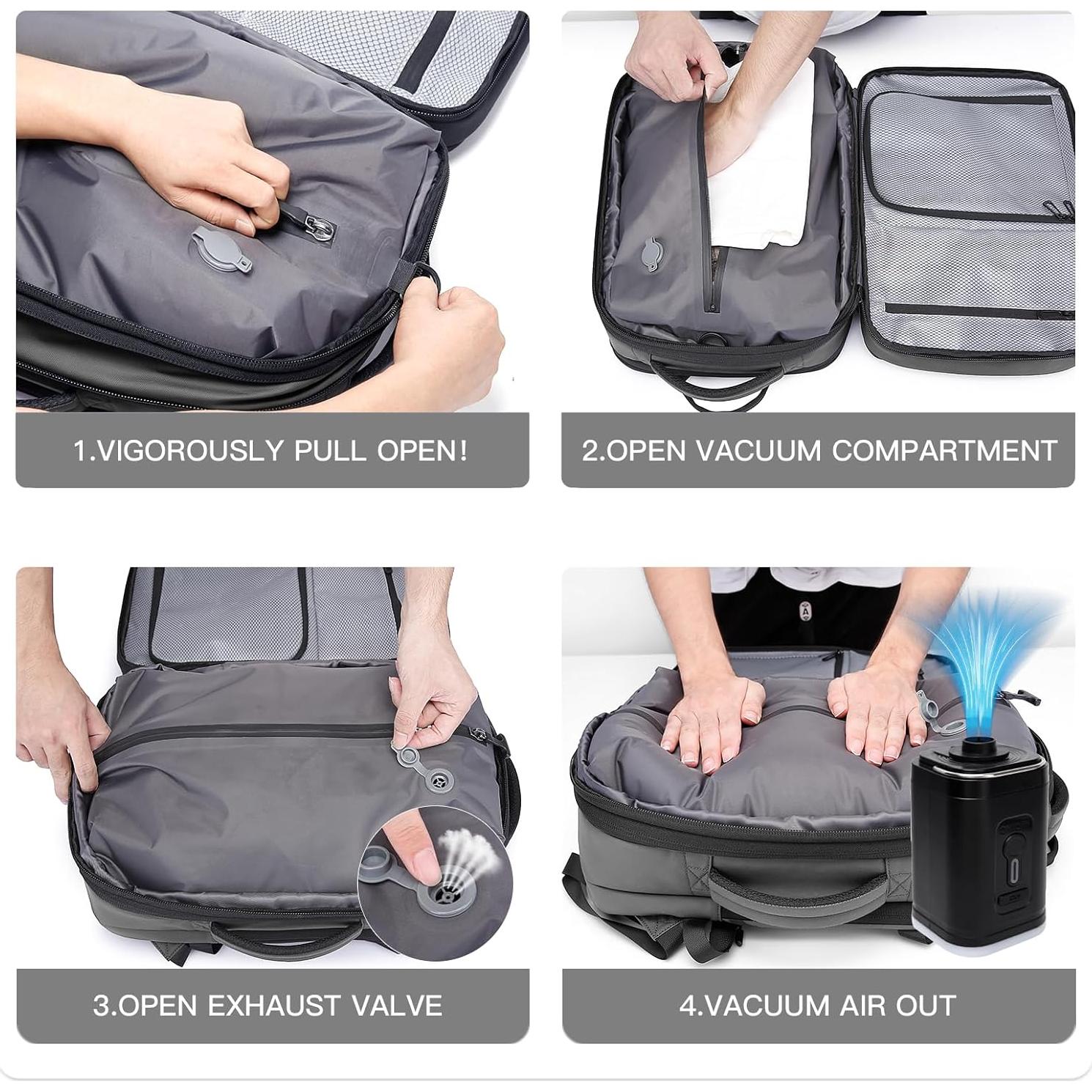 Mochila BANGE Airback Expandible 70L con Bomba de Aire