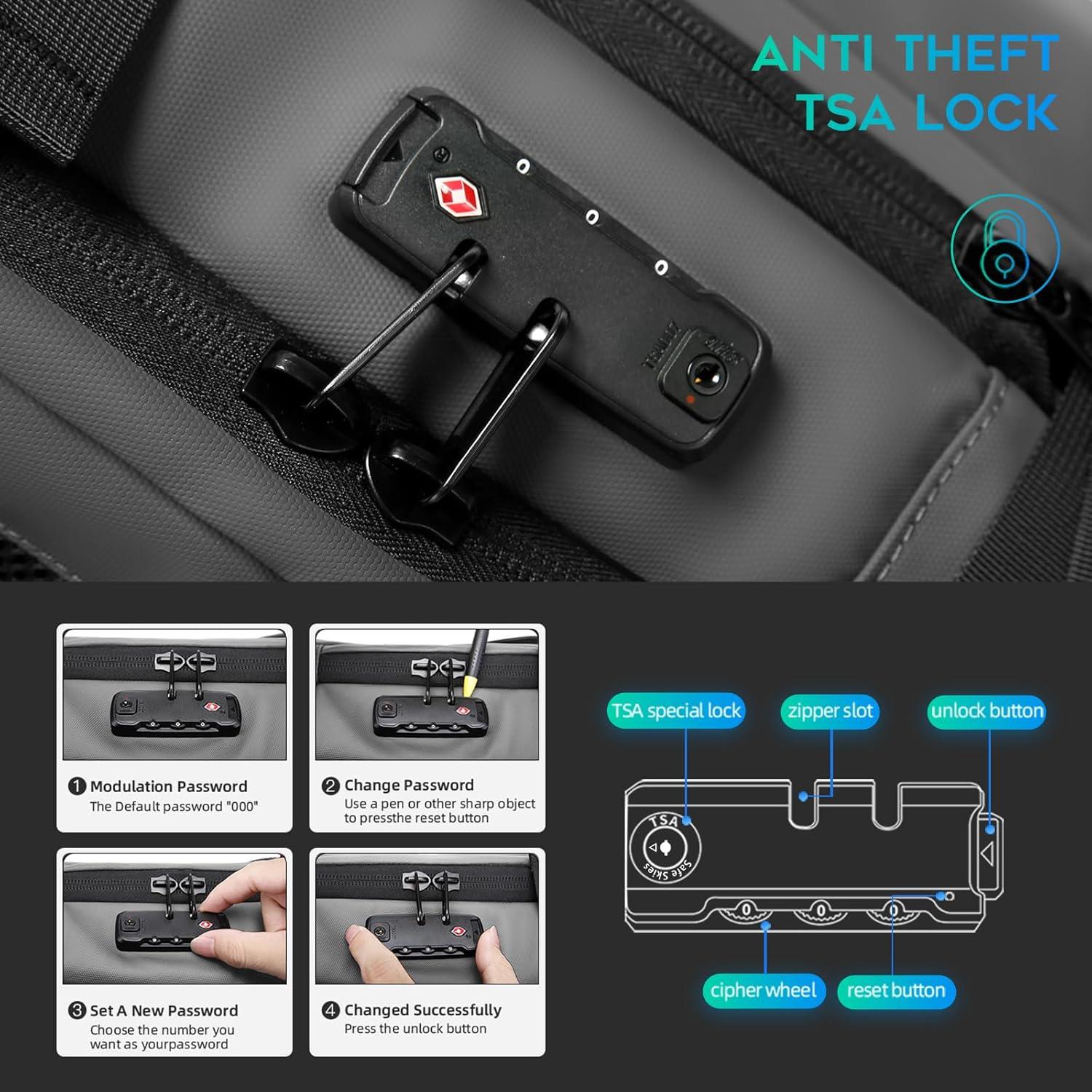 Mochila BANGE Airback Expandible 70L con Bomba de Aire