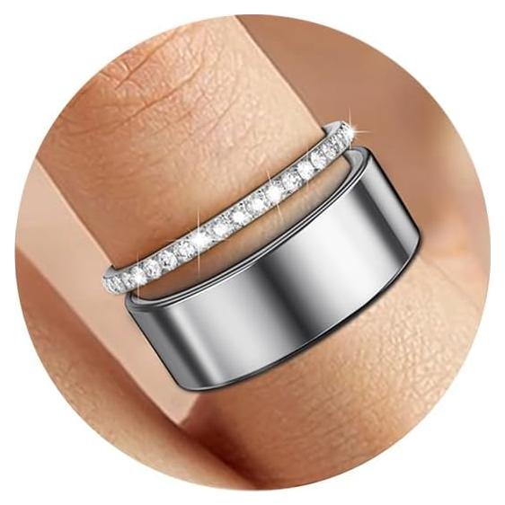 Anillos Apilables Baño de Oro 14K para Oura Ring - Plata