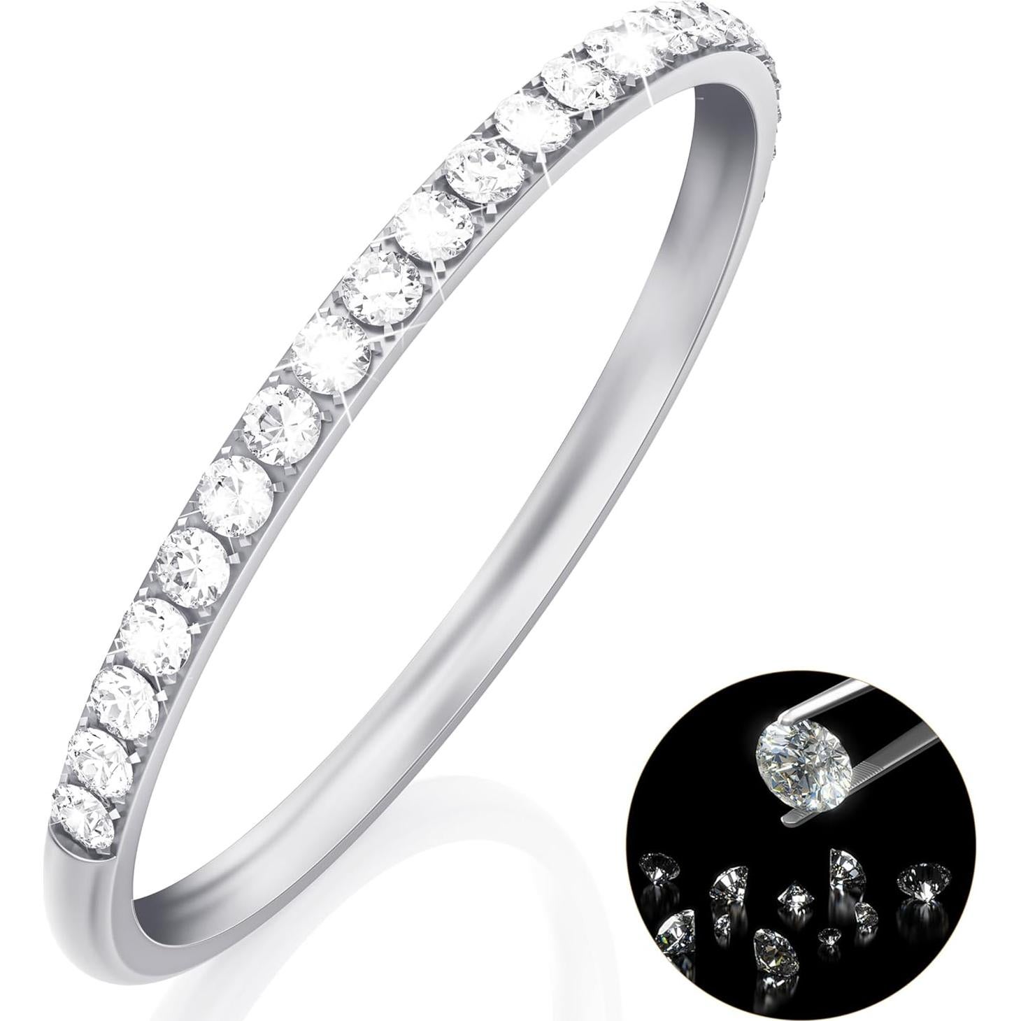 Anillos Apilables Baño de Oro 14K para Oura Ring - Plata