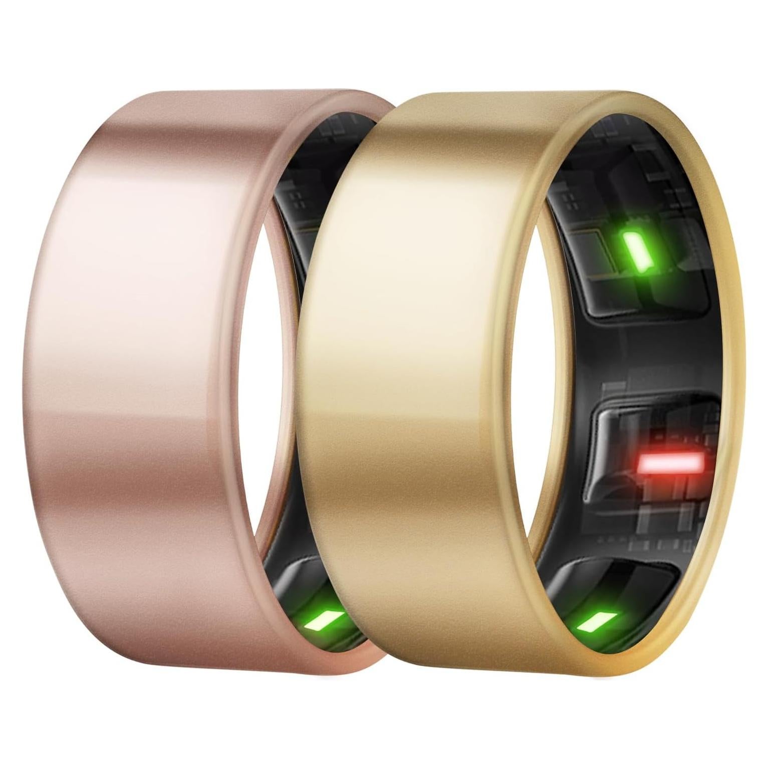 Cubierta Protector de Anillo TPU NewJourney para Oura Ring 9 Oro/Rosa