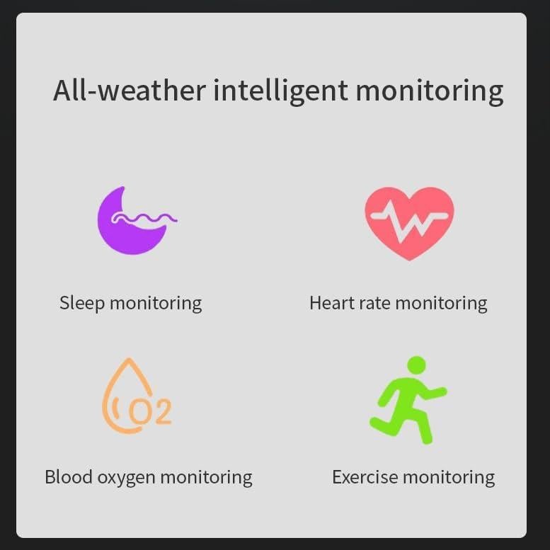 Smart Ring for Men Women with Sleep/Heart Rate/Blood Pressure/Sleep/Blood Oxygen Monitor, Pedometer, No Subscription Fee,IP68 Waterproof Fitness Tracker for iPhone &Android (Black, 10)