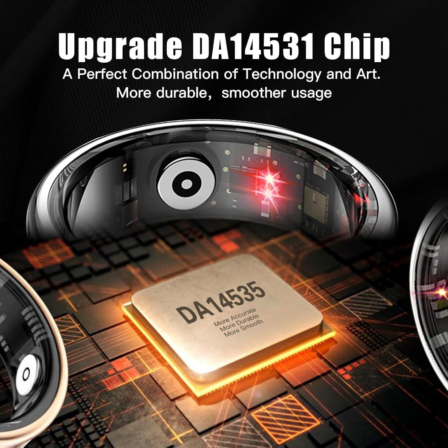 Anillo Inteligente Kuxlagz Plata #10 - Monitoreo Salud 24/7