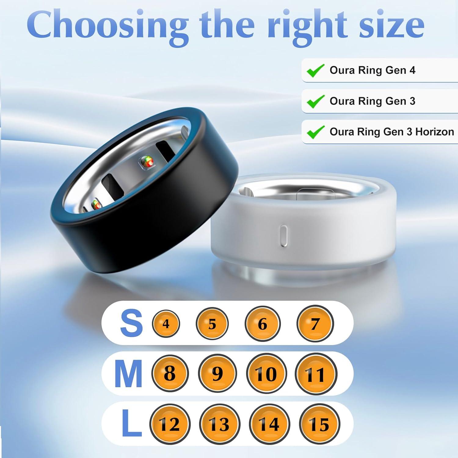 Protector de Anillo de Silicona Polyjoy para Oura Ring Gen 4/3 - Talla M