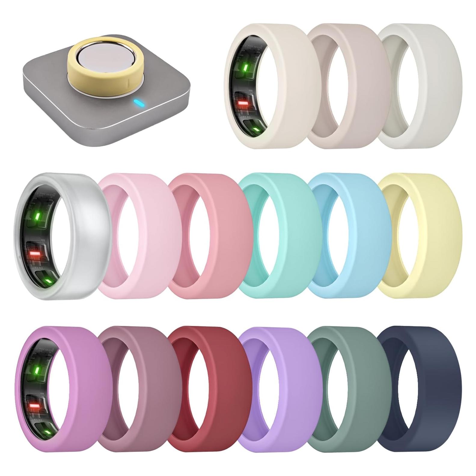 15 Cubiertas Ultra-Finas BandRain para Oura Ring 4/3 - Silicona