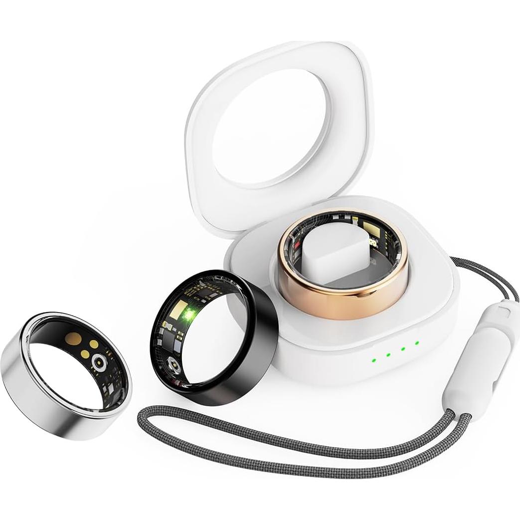 Anillo Inteligente ZOCOWEAR Plata 10# Monitor de Salud IP68