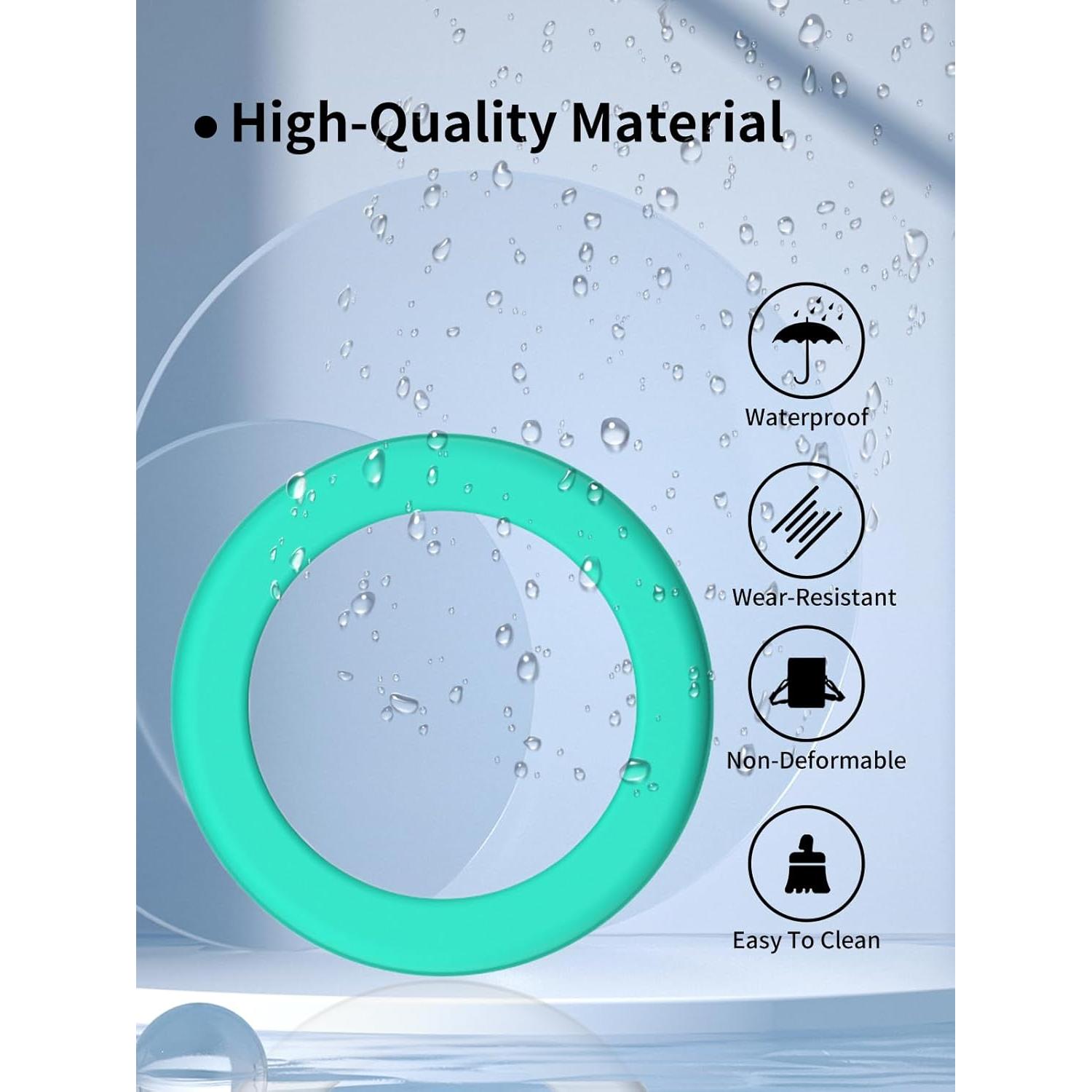 Ring Cover for Oura Ring 4, Anti-Scratch Elastic Silicone Smart Ring Case Protector，S Size,4 Pack,Violet+Red+Mint Green+Pink