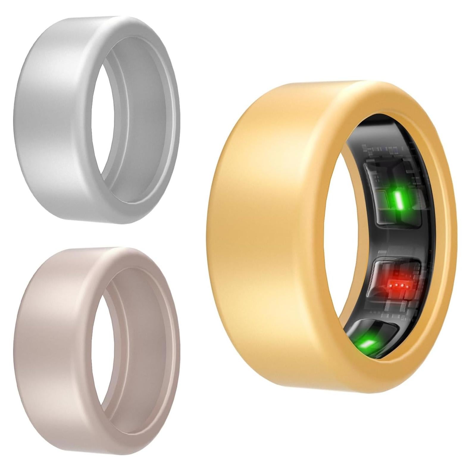 Silicone Cover Compatible with Oura Ring Gen 4/3, Elastic Protector for ULTRAHUMAN Ring AIR Working Out Accessories Men Women