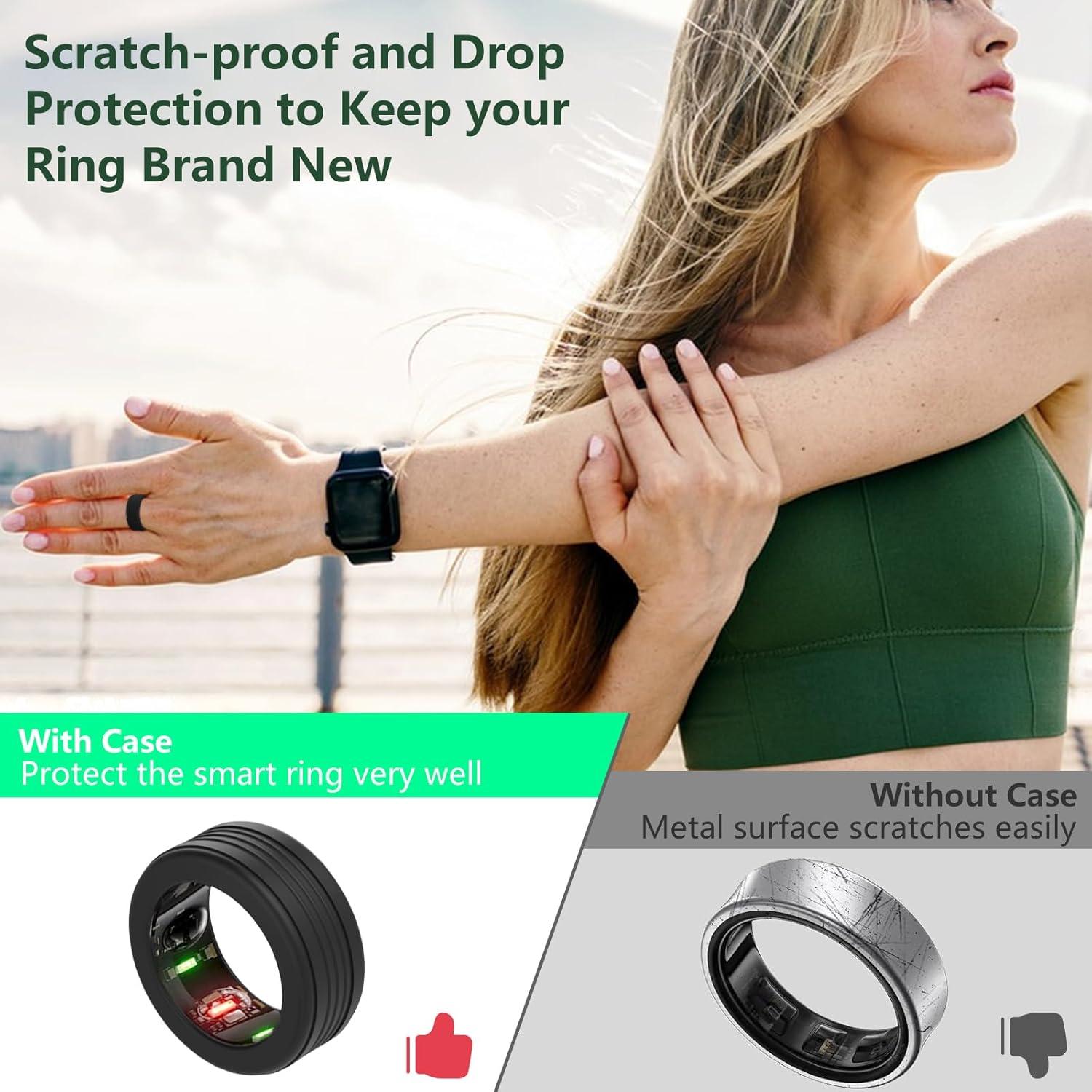 Cubierta de Silicona Frylaa para Oura Ring 3/4 y Galaxy Ring