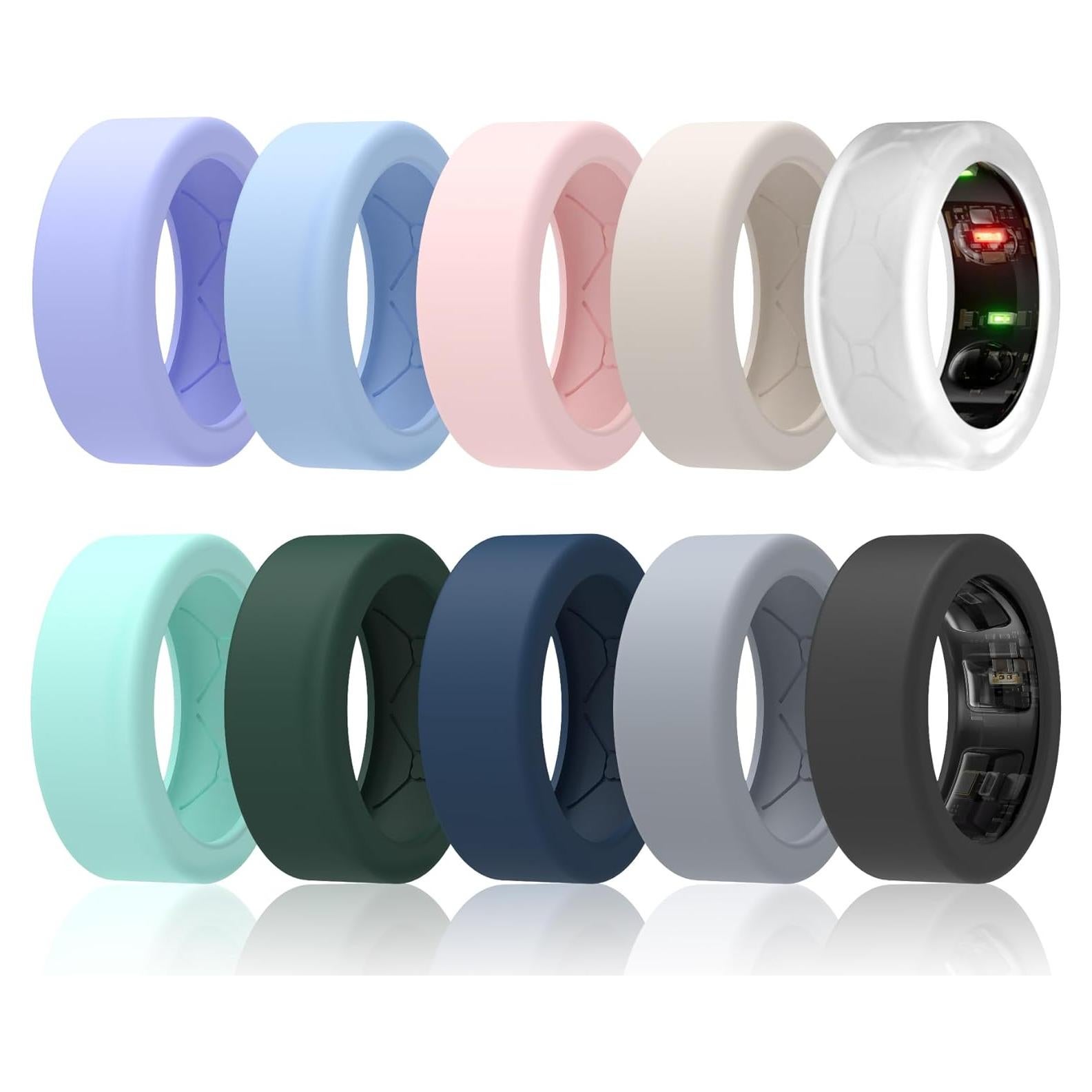 10 Protectores de Silicona para Oura Ring y Galaxy Ring - Anti-Rasguños
