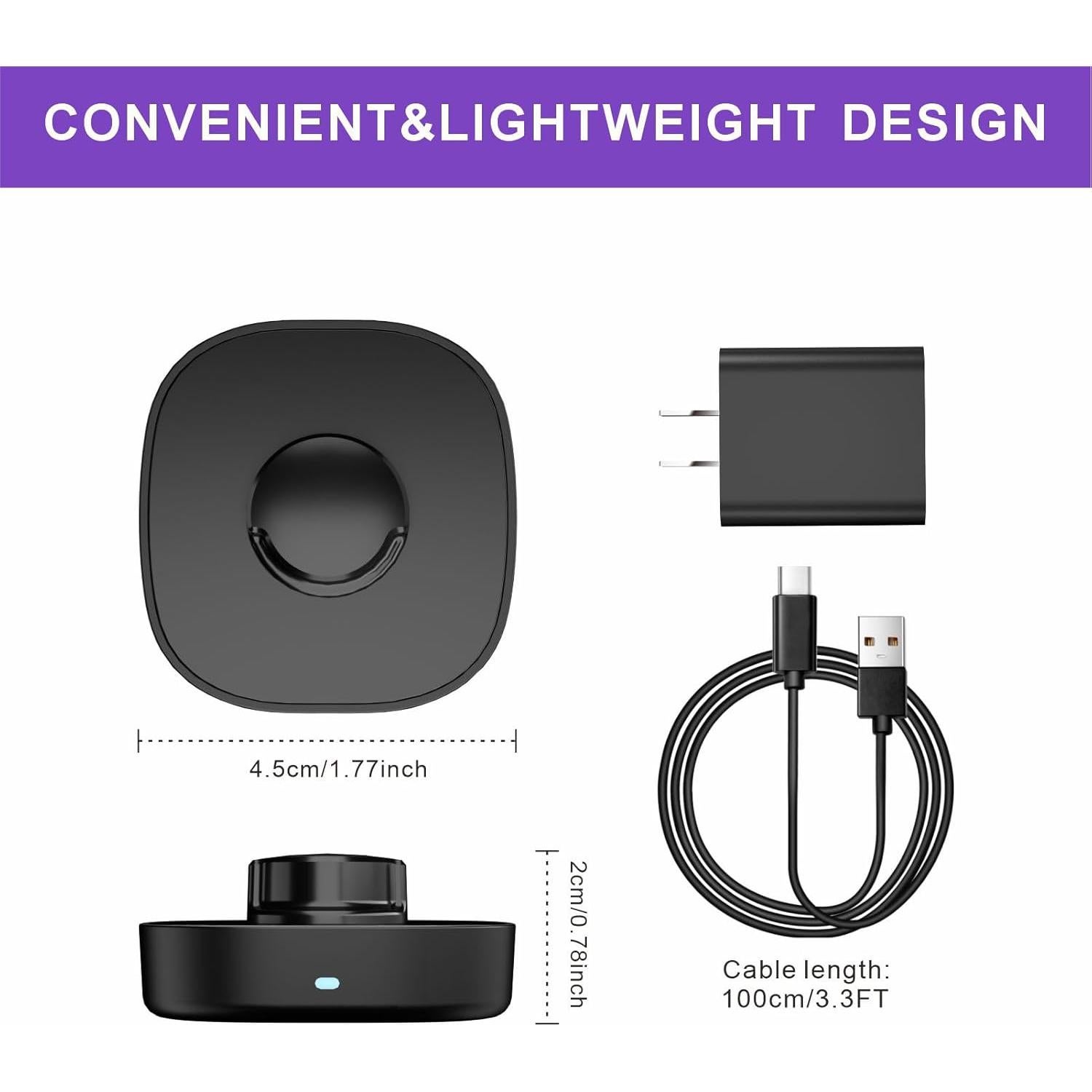 Cargador Rápido Oura Ring Gen3 - Tamaño 12 con USB-C