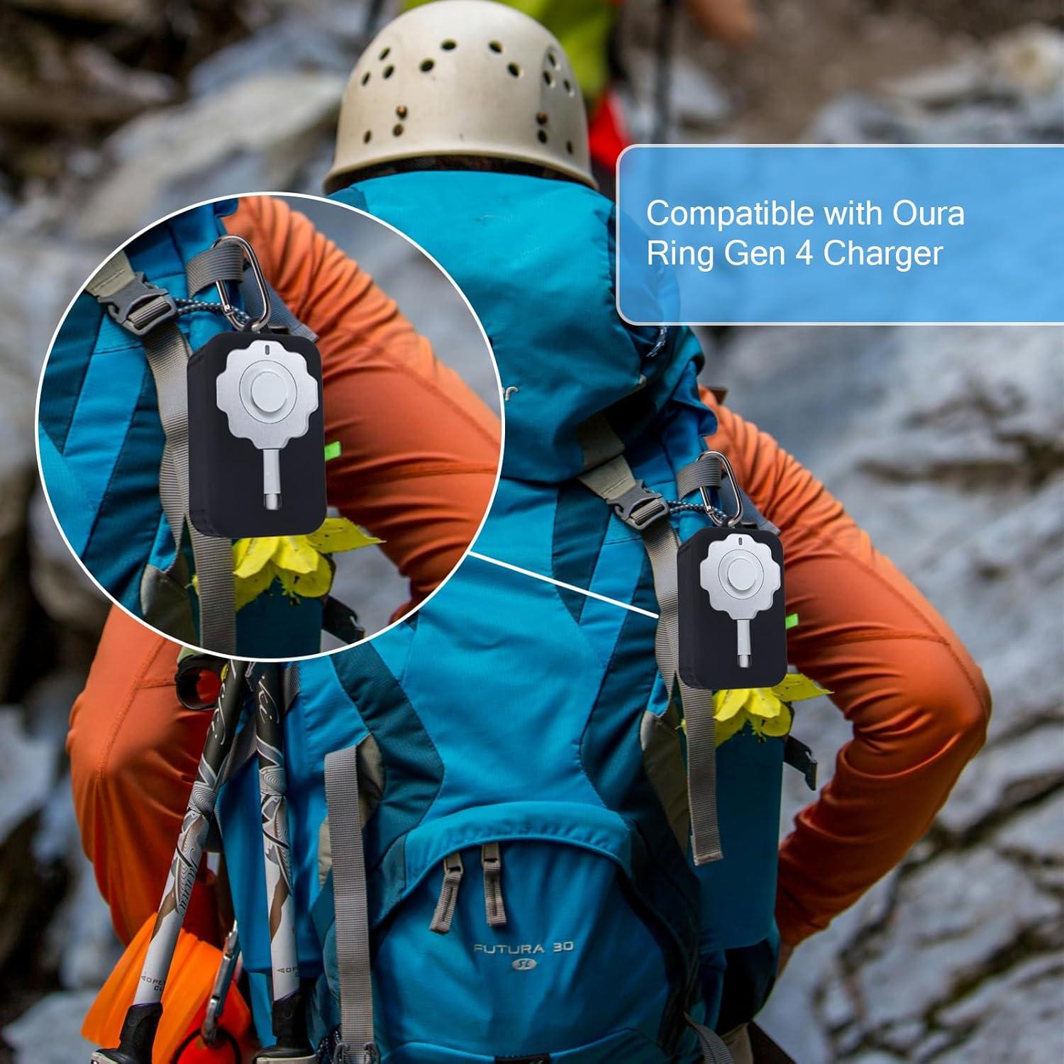 Funda Protectora de Cargador Oura Ring Gen 4 - Silicona y Llavero