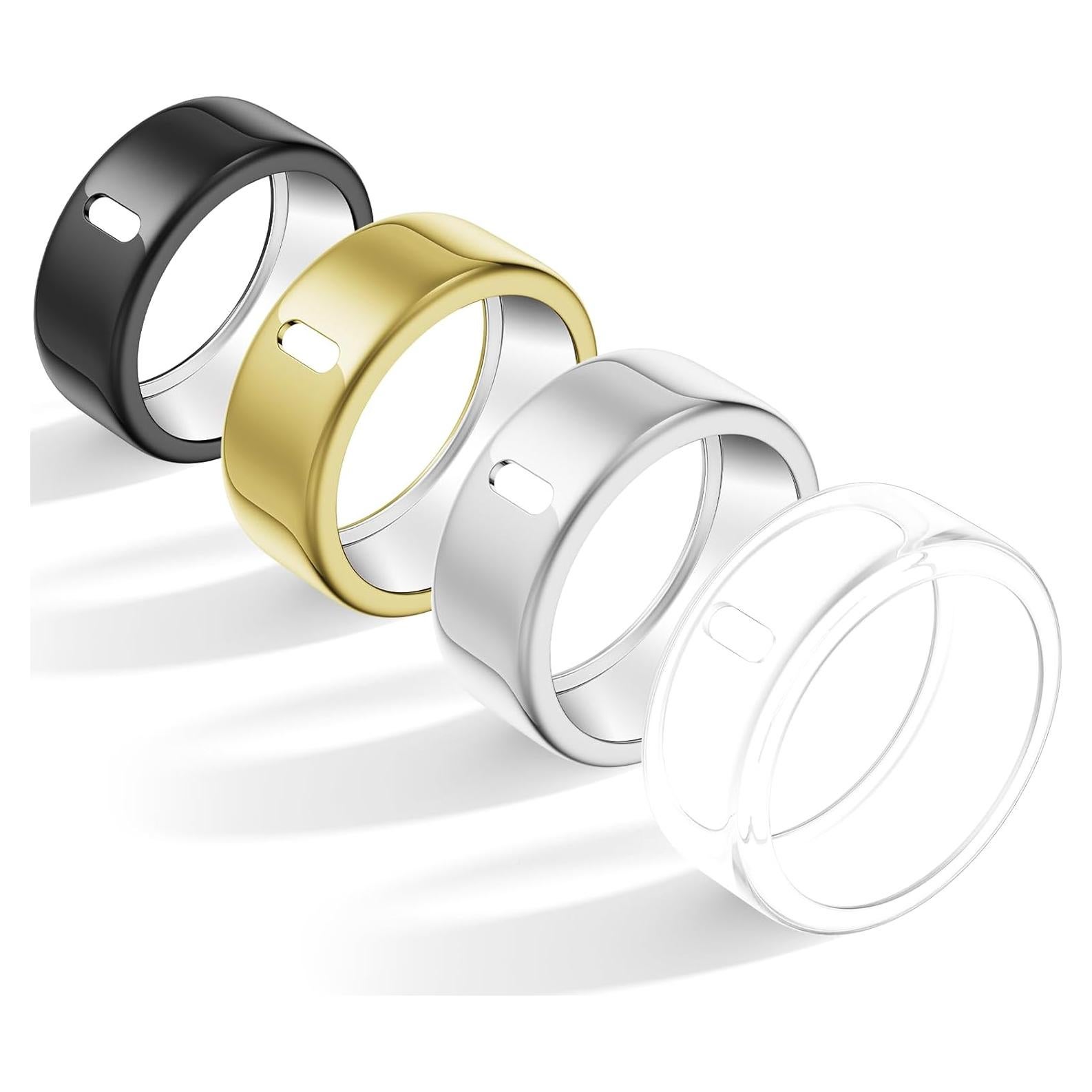 Paquete de 4 fundas TPU para Oura Ring Gen 4 y Gen 3