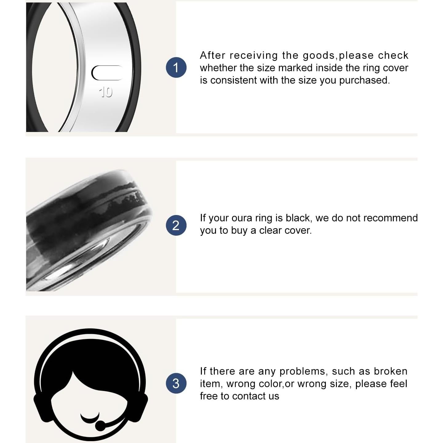 Paquete de 4 fundas TPU para Oura Ring Gen 4 y Gen 3