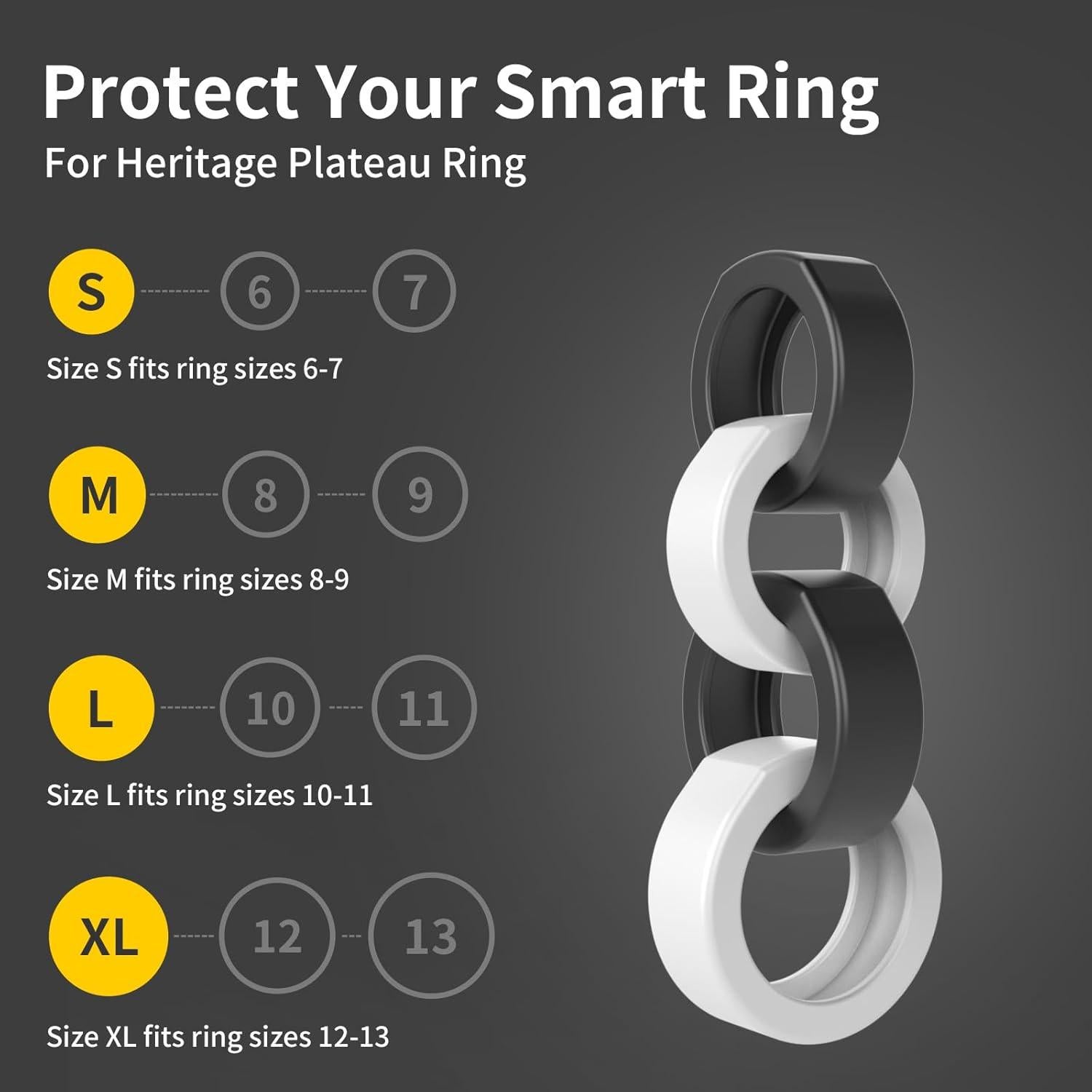 Cubierta de Silicona para Oura Ring 3 - 4 Protectores S/M/L/XL