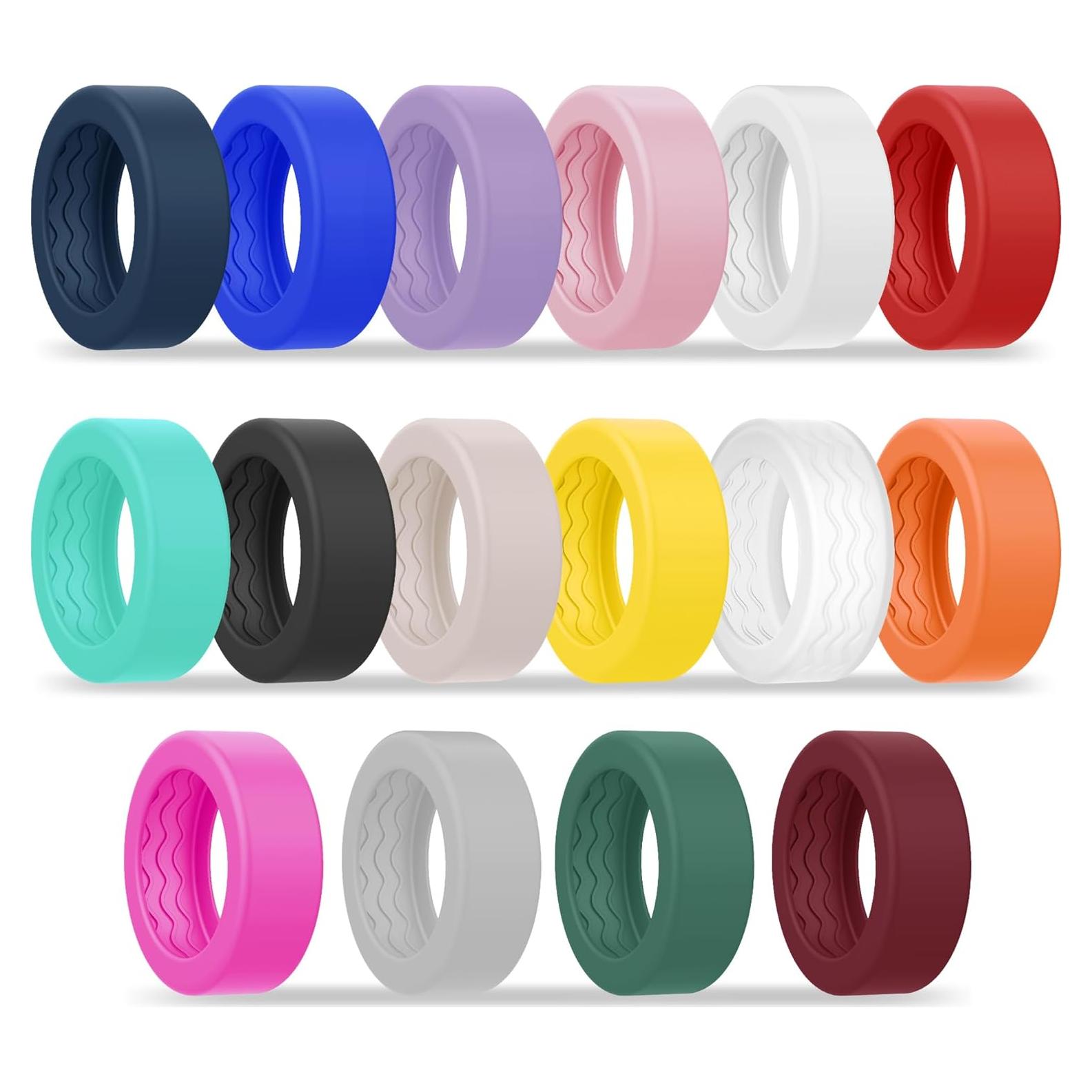 Paquete de 16 fundas de silicona Bougraite para anillo inteligente