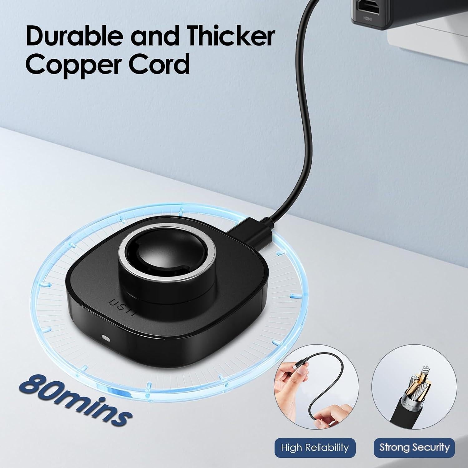 Cargador rápido Oura Ring Gen3 Tamaño 8 USB-C WONJOY