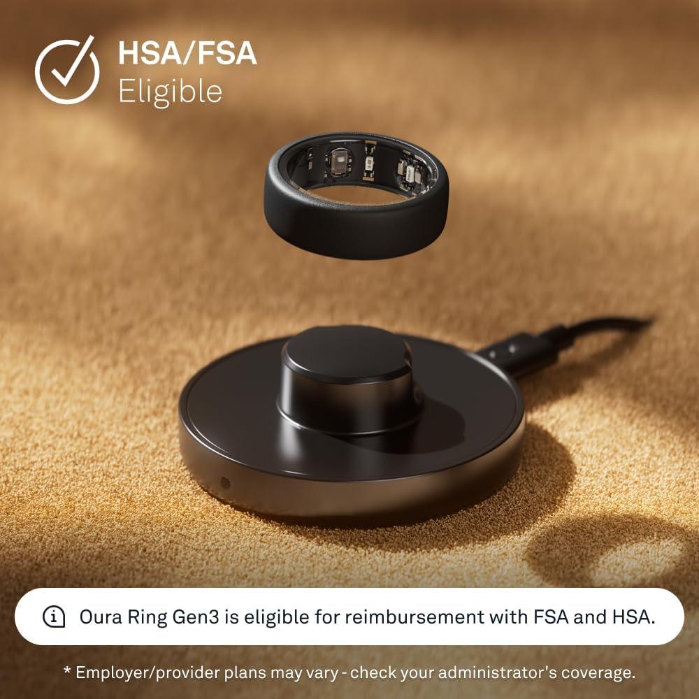Cargador Oura Ring Gen3 Tamaño 8 - Carga Rápida USB-C