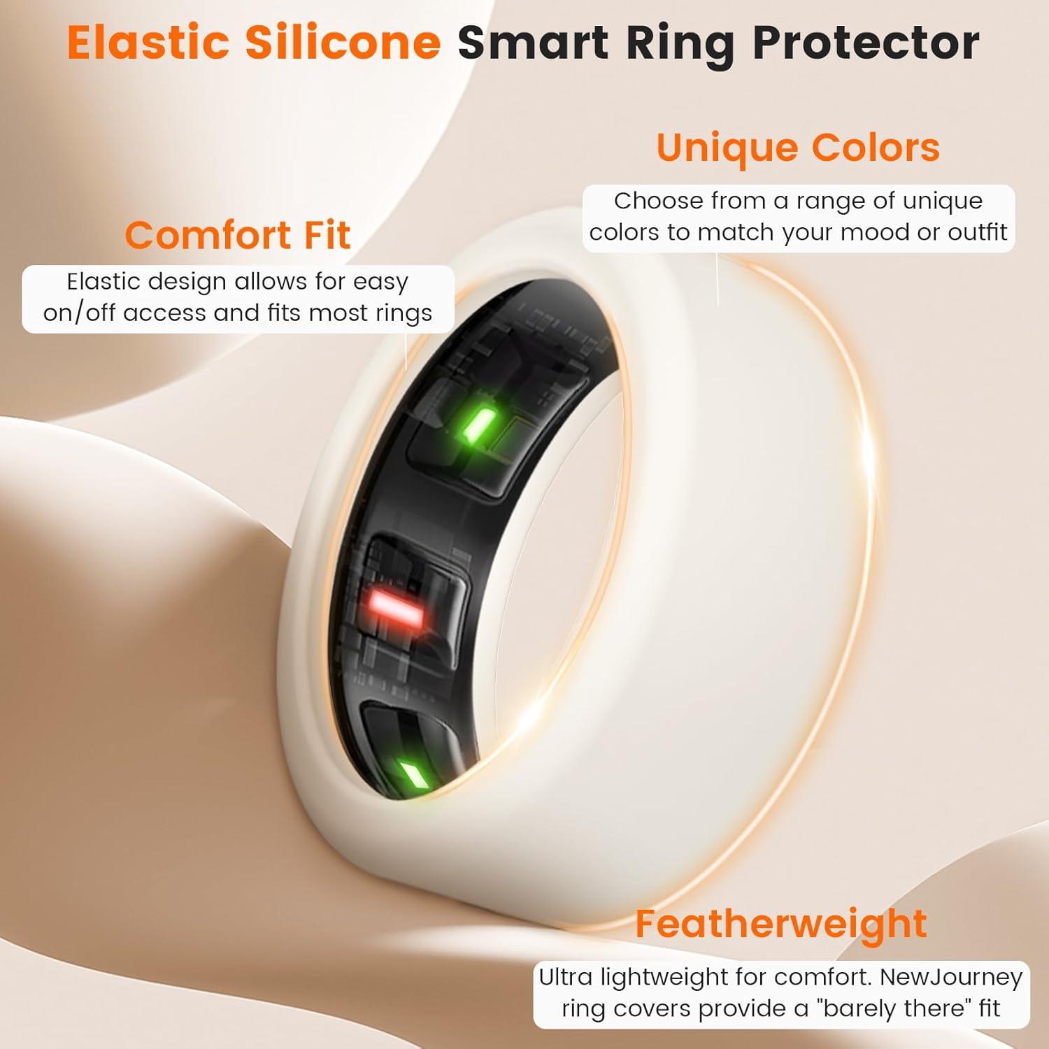 Paquete de 10 fundas de silicona NewJourney para Oura Ring