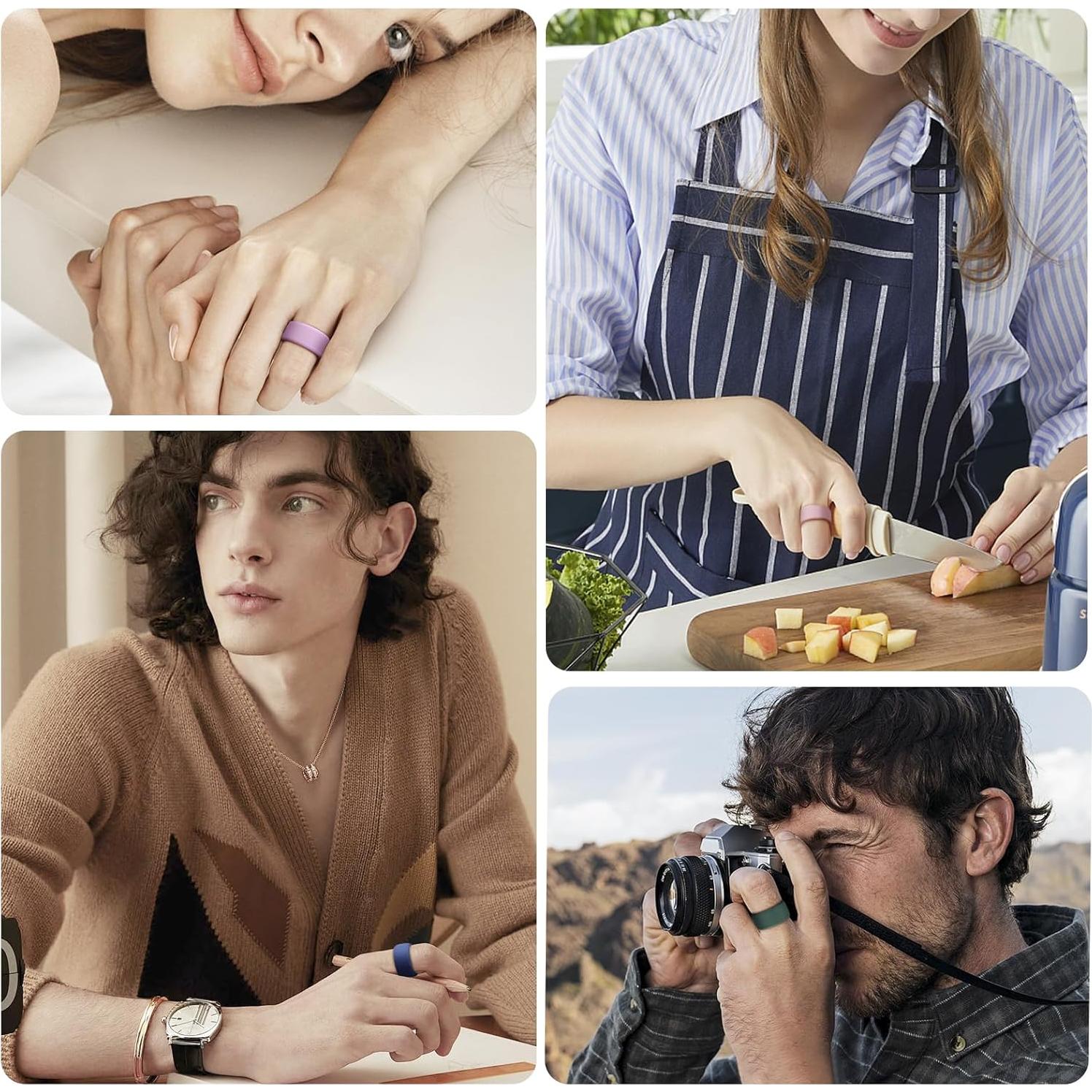 Paquete de 10 fundas de silicona NewJourney para Oura Ring