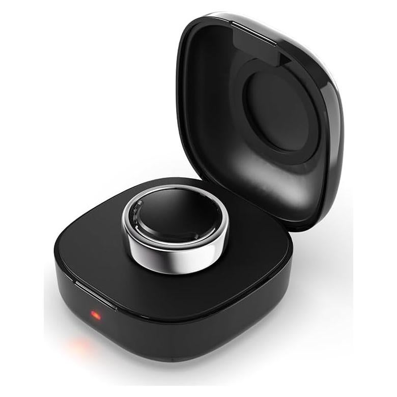 Estuche de Carga Inalámbrico WONJOY para Oura Ring Gen3 Negro