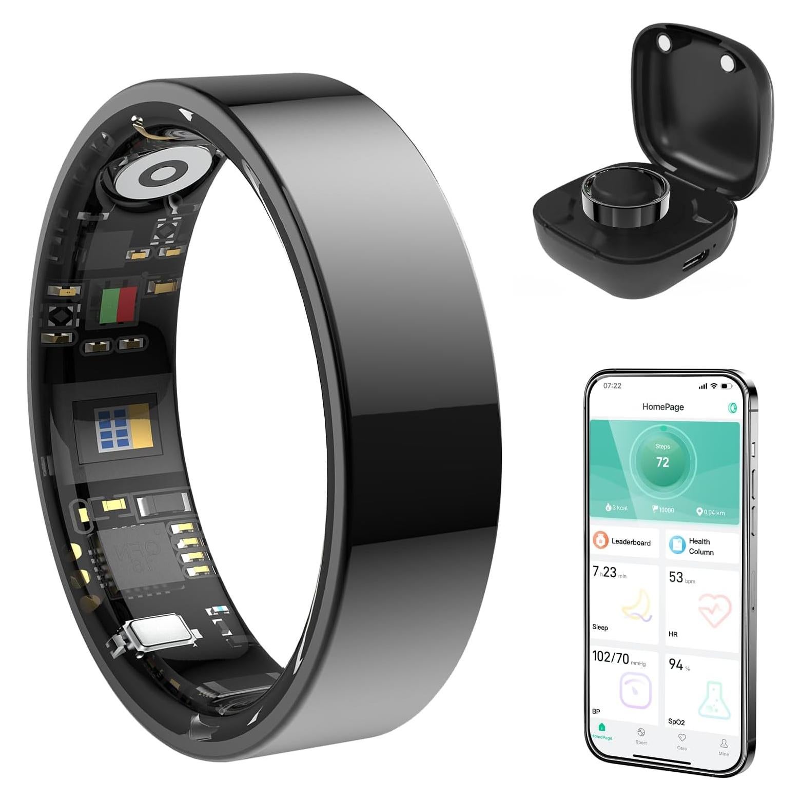 Anillo Inteligente Evelame R11 Salud y Fitness Negro IP68