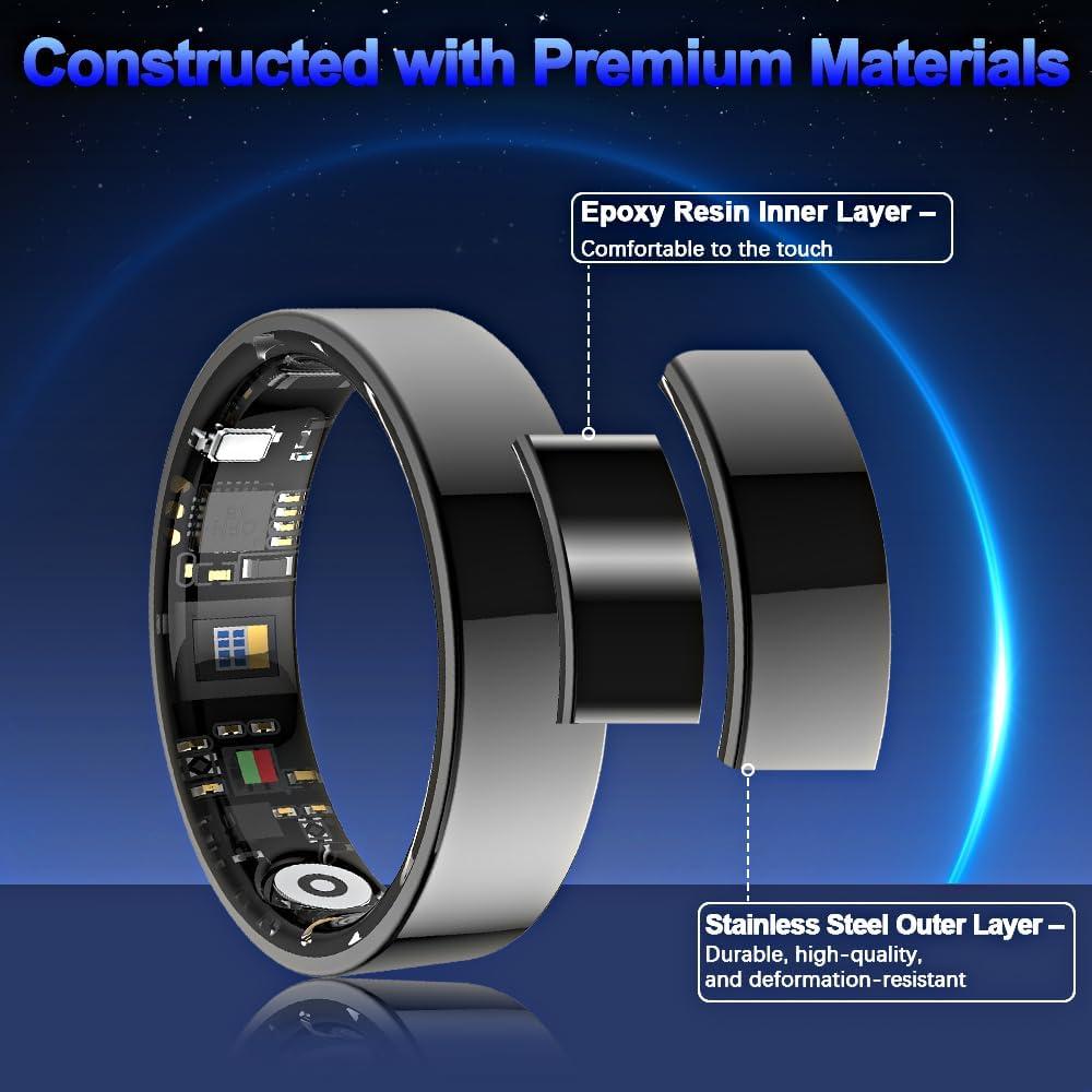 Anillo Inteligente Evelame R11 Salud y Fitness Negro IP68