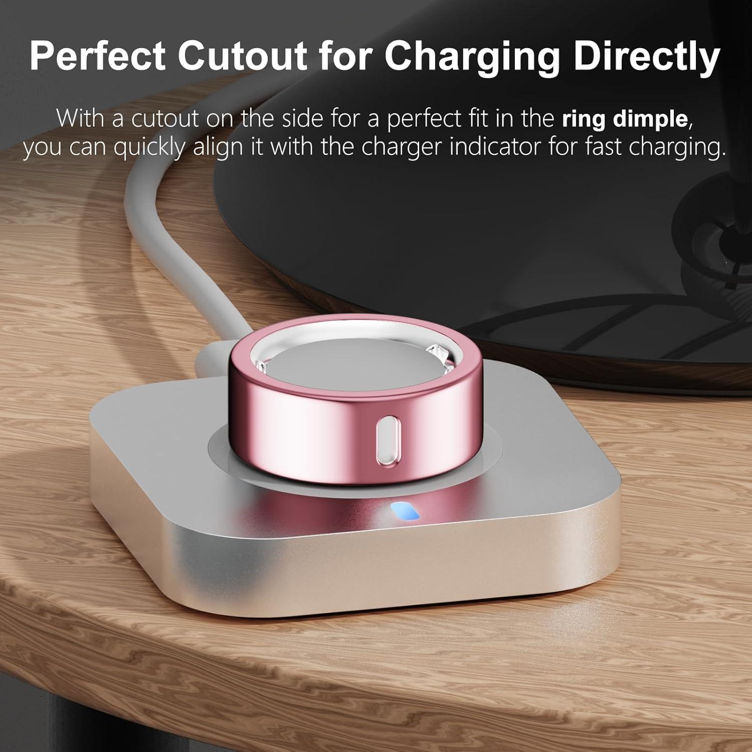 Cubierta TPU para Oura Ring 4/Gen 3 - Rosa y Rojo, Tamaño 10