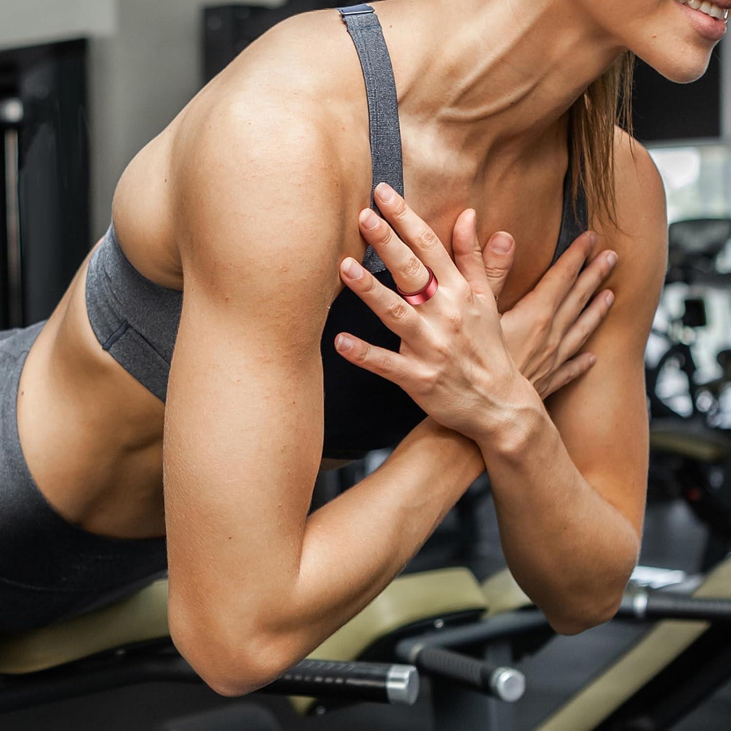 Cubierta TPU para Oura Ring 4/Gen 3 - Rosa y Rojo, Tamaño 10