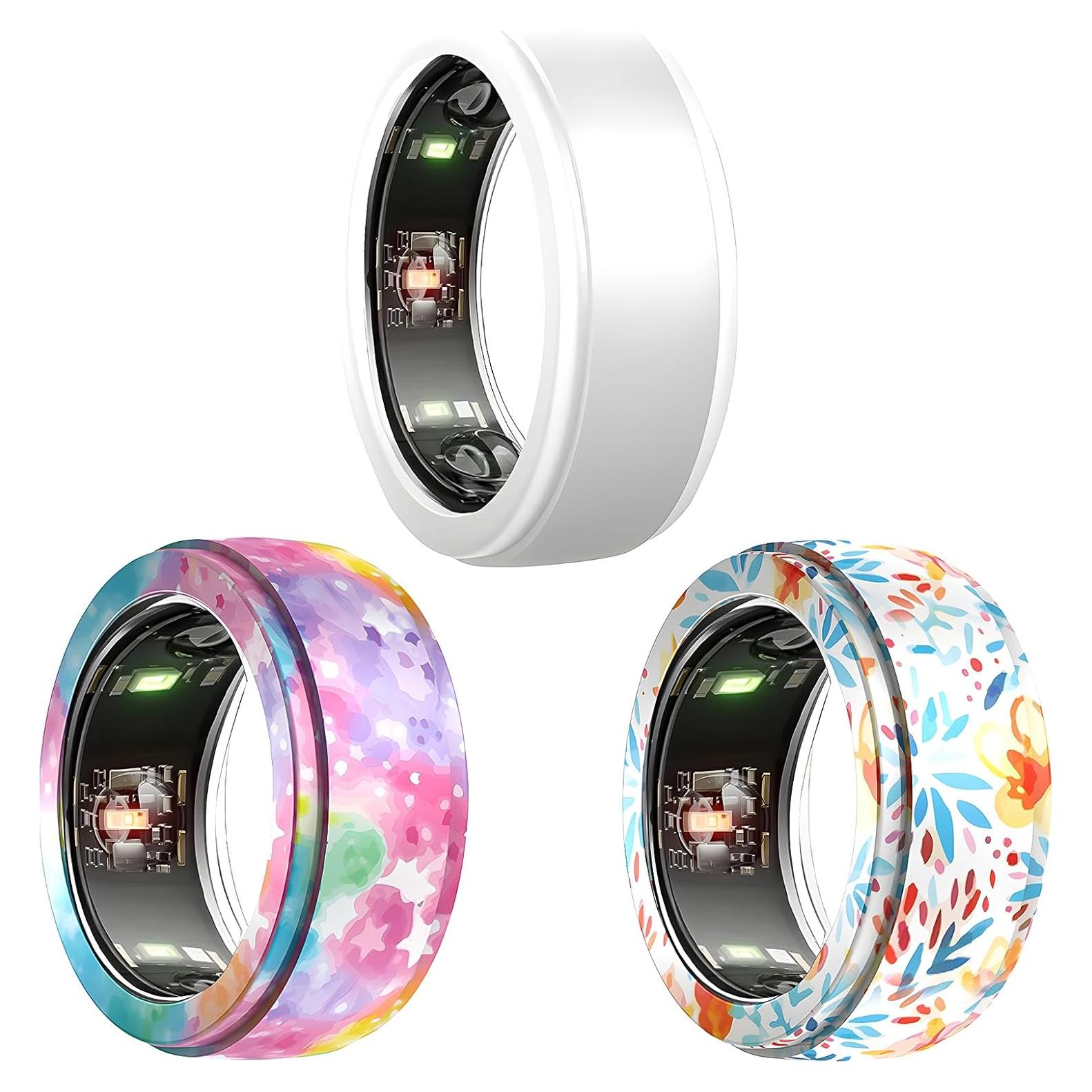 Cubierta de Silicona KSKSPE para Anillo Oura Gen 3 - 3 Unidades M