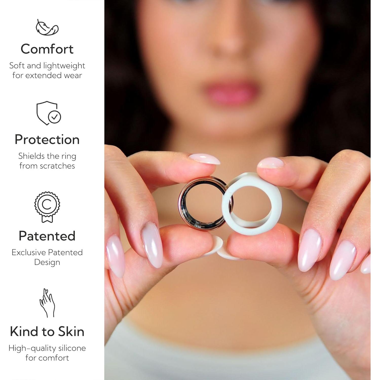 Protector de Anillo Inteligente Rinfit - Silicona Tamaño 8 Piedra