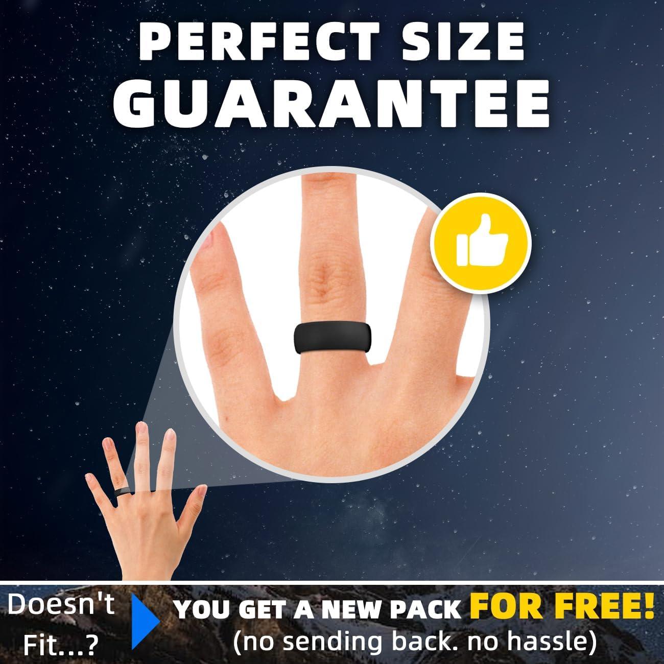 Anillo de Silicona Egnaro para Hombres - Set de 7 Colores