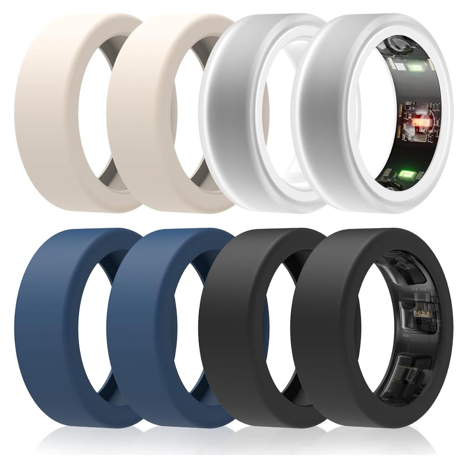 Cubiertas de Silicona Anti-Rasguños para Anillo Oura - 8 Piezas