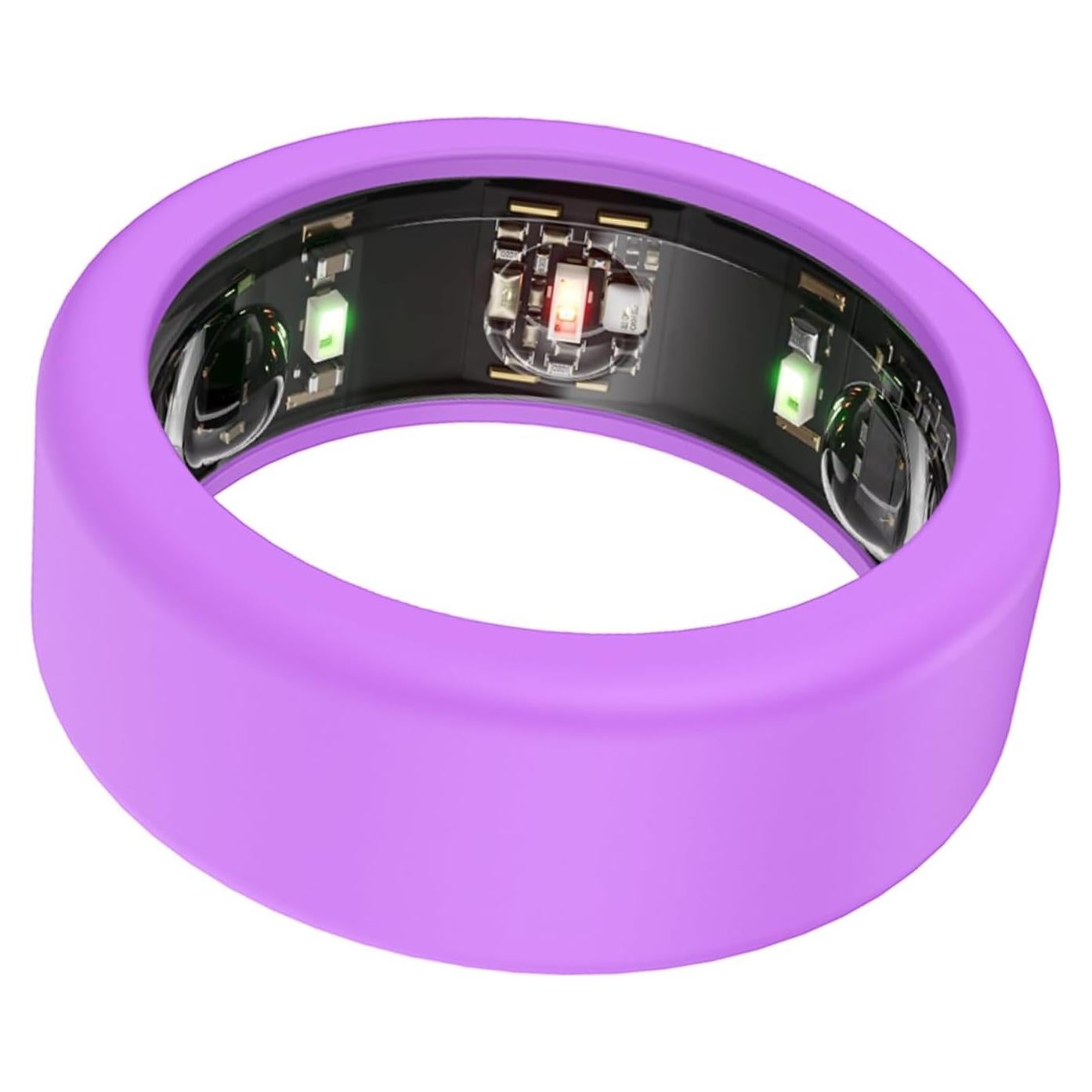 Funda de Silicona Elástica Bimanpap para Anillo Oura Gen 3 - Púrpura S