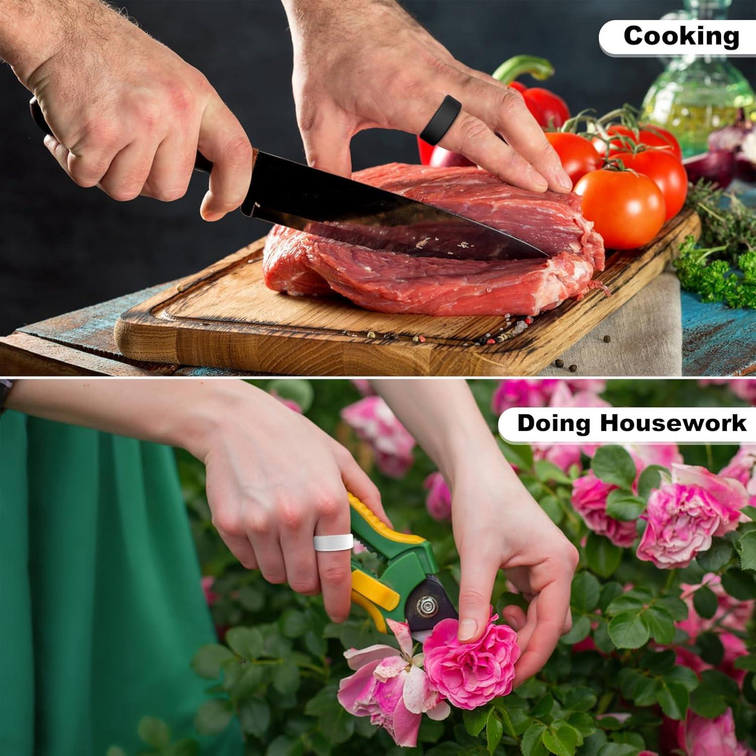 Funda de Silicona Elástica Bimanpap para Anillo Oura Gen 3 - Púrpura S