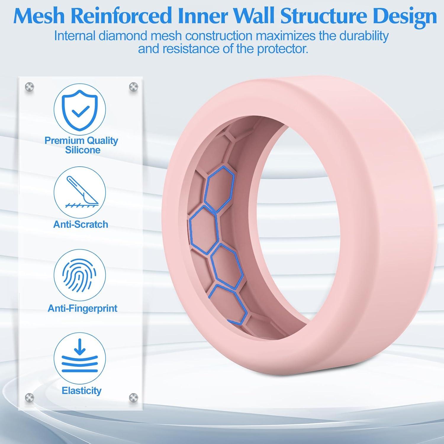 Funda de Silicona Hexasider para Anillos Inteligentes 7mm y 8mm