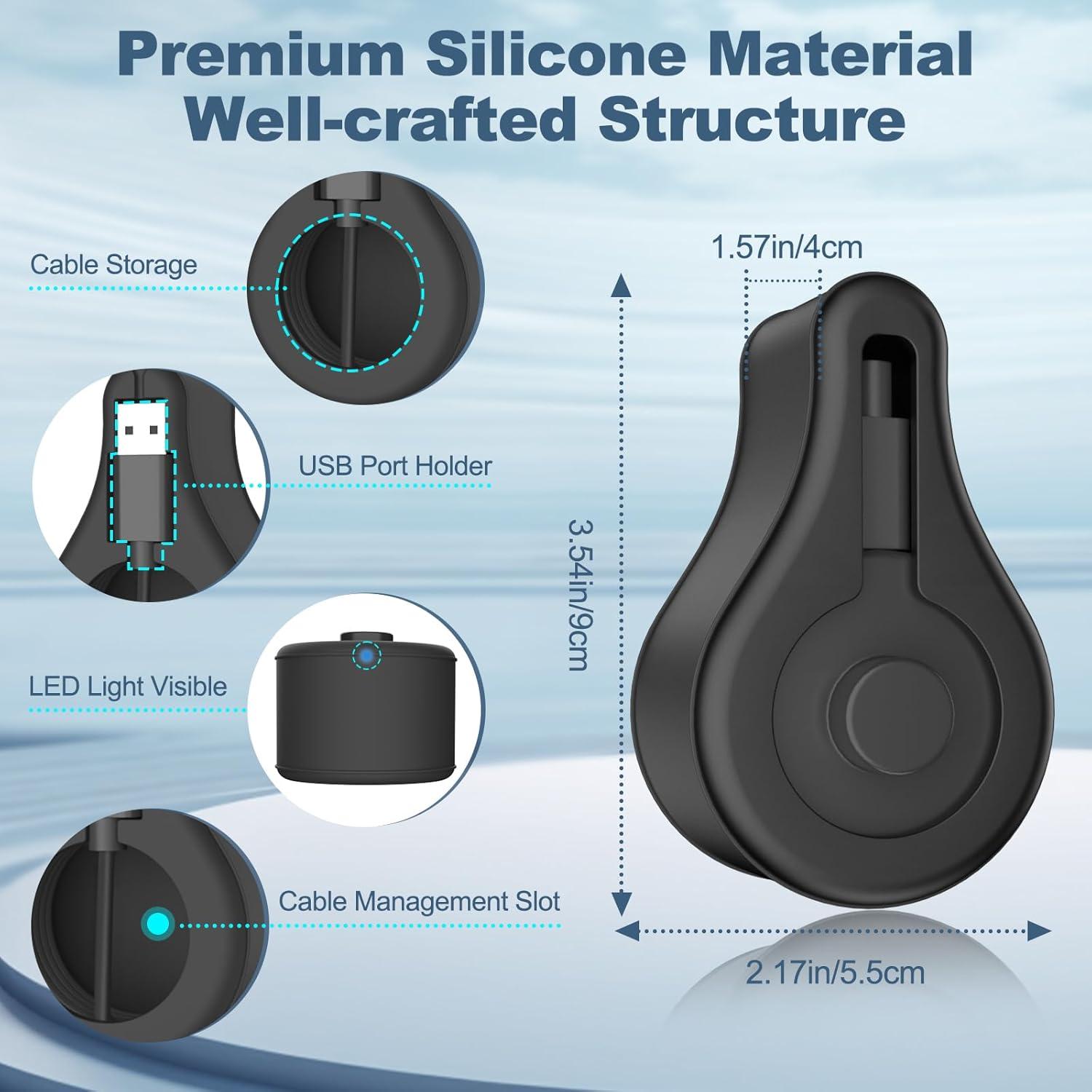 Soporte de Cargador de Silicona TiMOVO para Anillo Oura Gen 3