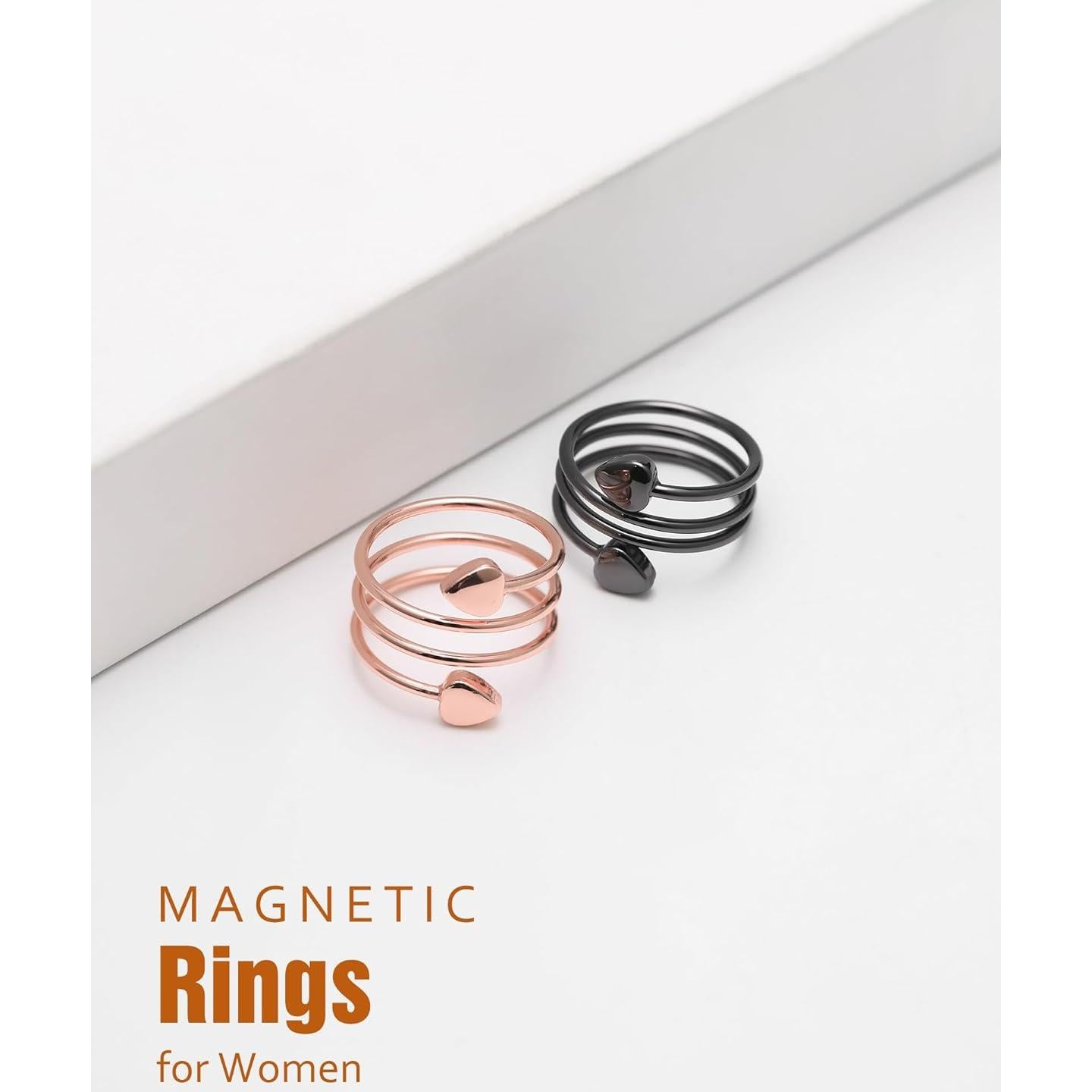 Anillo Magnético de Cobre Jecanori para Mujeres Ajustable